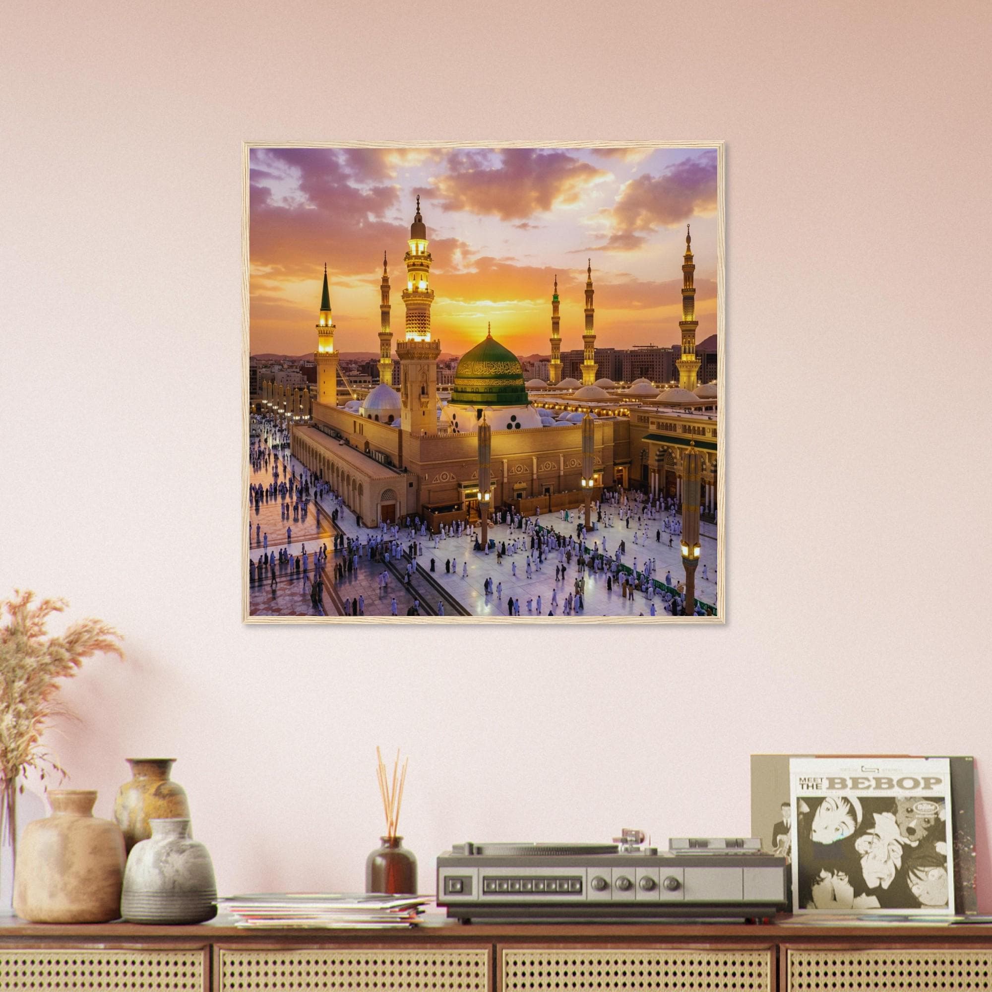 Prophet Mosque Medina Wall Art, Masjid Nabawi Print, Islamic Decoration, Muslim Home Gift, Ramadan Decor, Mecca Poster, Spiritual Artwork - image 4