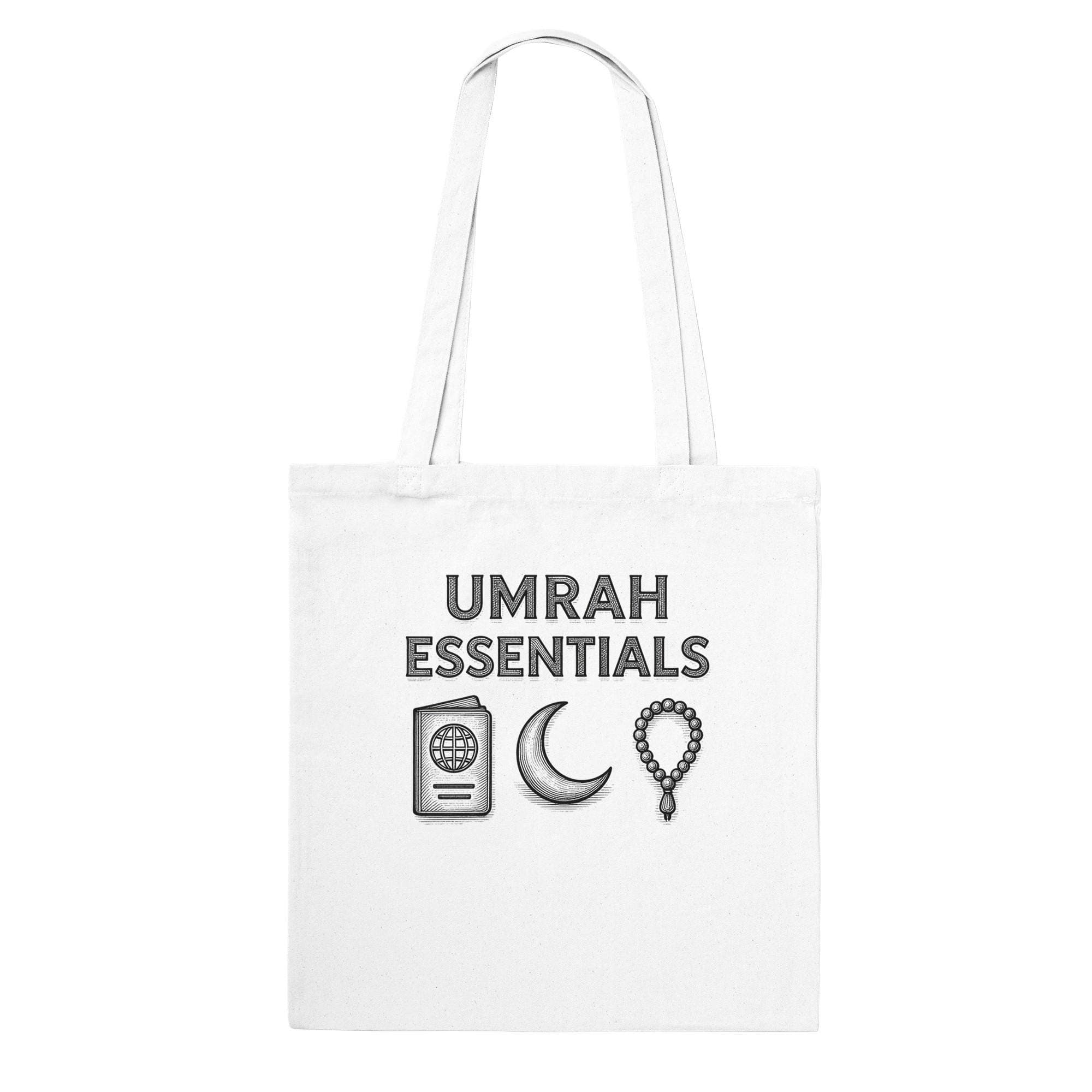 Umrah Essentials Tote Bag - Muslim  Hajj Travel Pouch, Islamic Classic Tote Sack, Minimal Design Ramadan Gift, Reusable Canvas  Eid Shopper - image 3