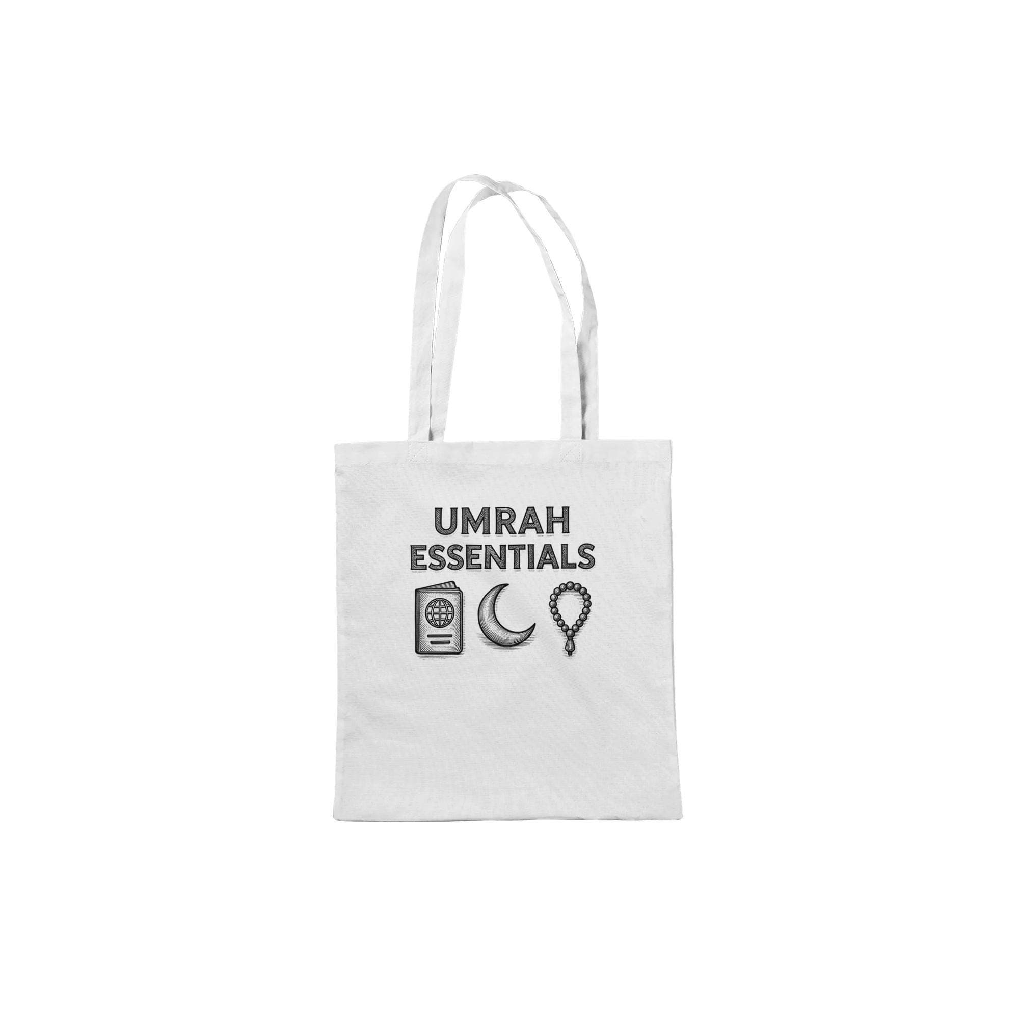 Umrah Essentials Tote Bag - Muslim  Hajj Travel Pouch, Islamic Classic Tote Sack, Minimal Design Ramadan Gift, Reusable Canvas  Eid Shopper - image 5