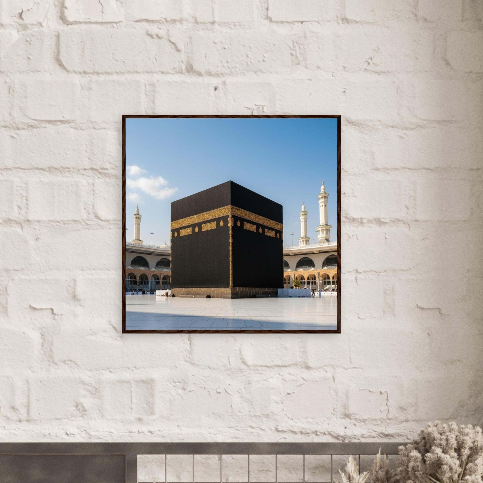 Kaaba Framed Islamic Wall Art | Sacred Mecca Poster, Muslim Home Decor Spiritual Gift - image 3
