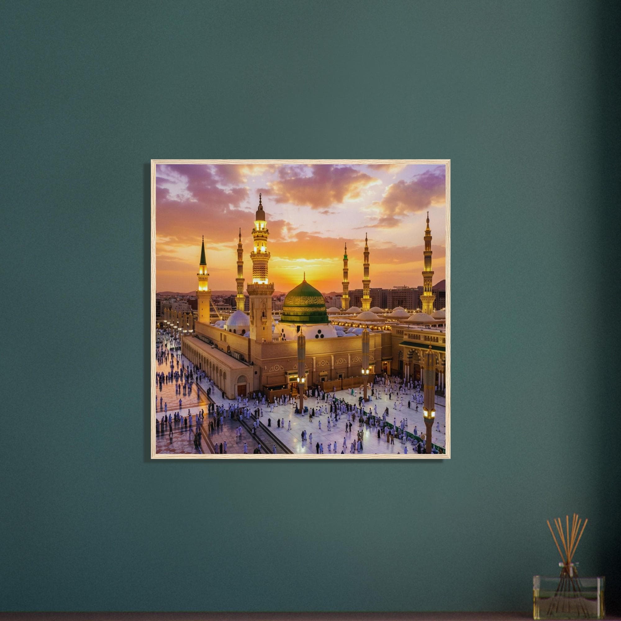 Prophet Mosque Medina Wall Art, Masjid Nabawi Print, Islamic Decoration, Muslim Home Gift, Ramadan Decor, Mecca Poster, Spiritual Artwork - image 3