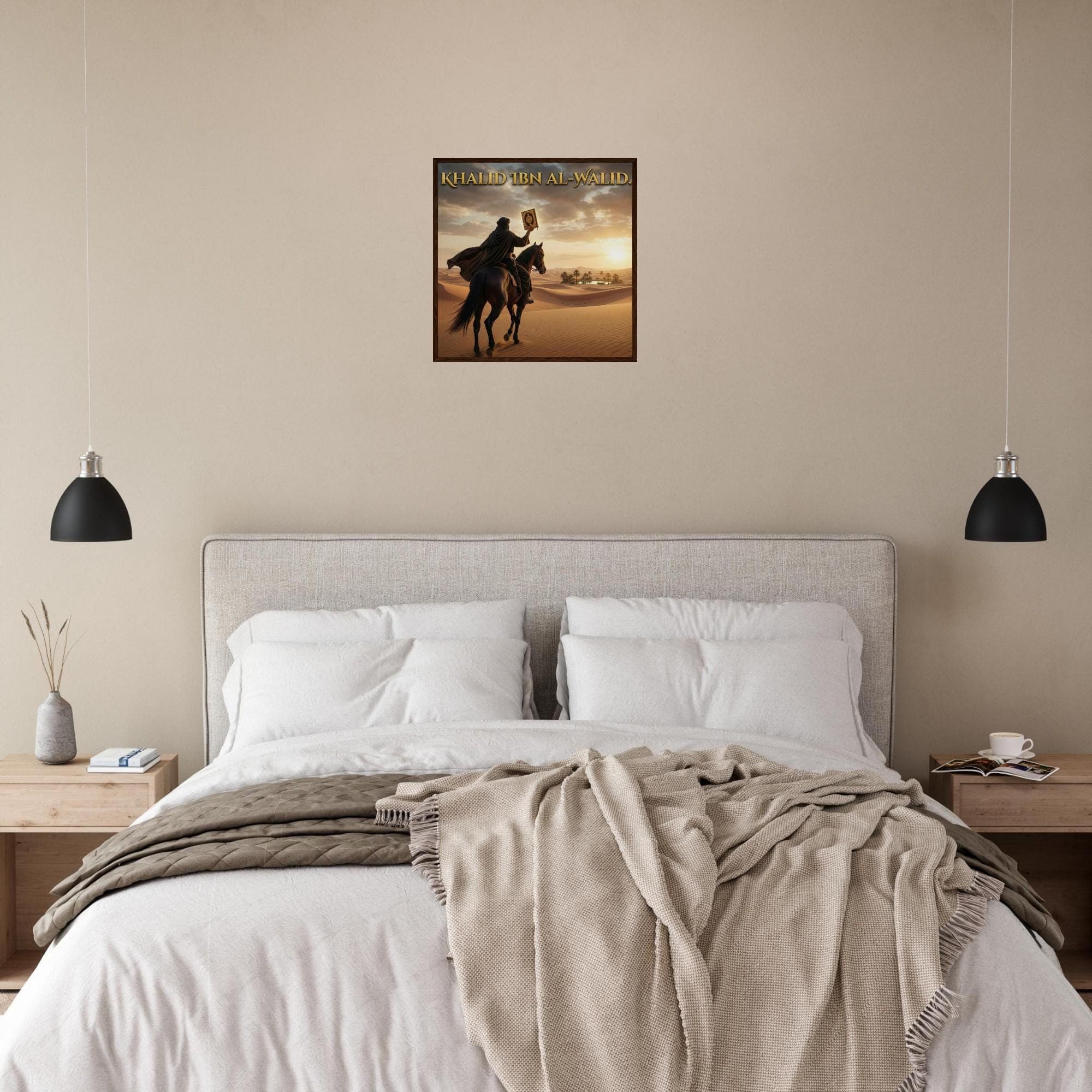 Khalid Ibn Al Walid Islamic Framed Poster |  Desert Warrior Art |  Muslim Wall Decor Print - image 5