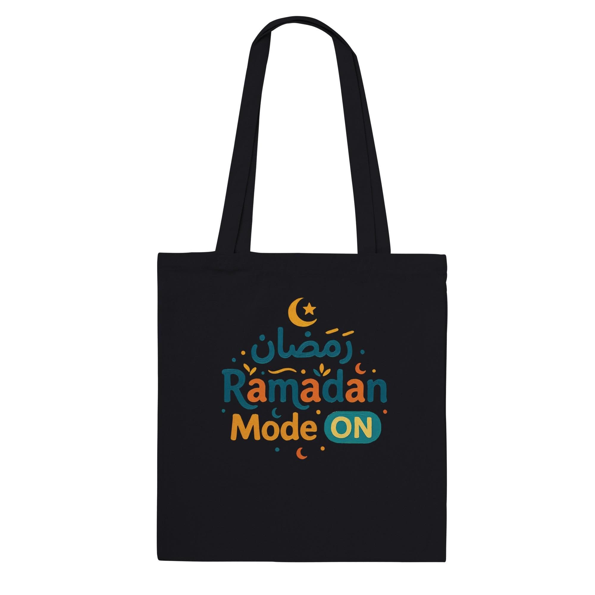 Ramadan Mode On Tote Bag - Arabic Calligraphy Ramadan Canvas, Islamic Gift Muslim Tote, Eid Mubarak Shopper, Reusable Eco, Ramadan Kareem - image 5