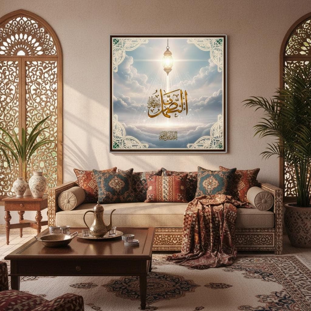 Islamic Calligraphy Wall Art | Spiritual Framed Poster, Muslim Home Decor, Ramadan Eid Gift - image 3