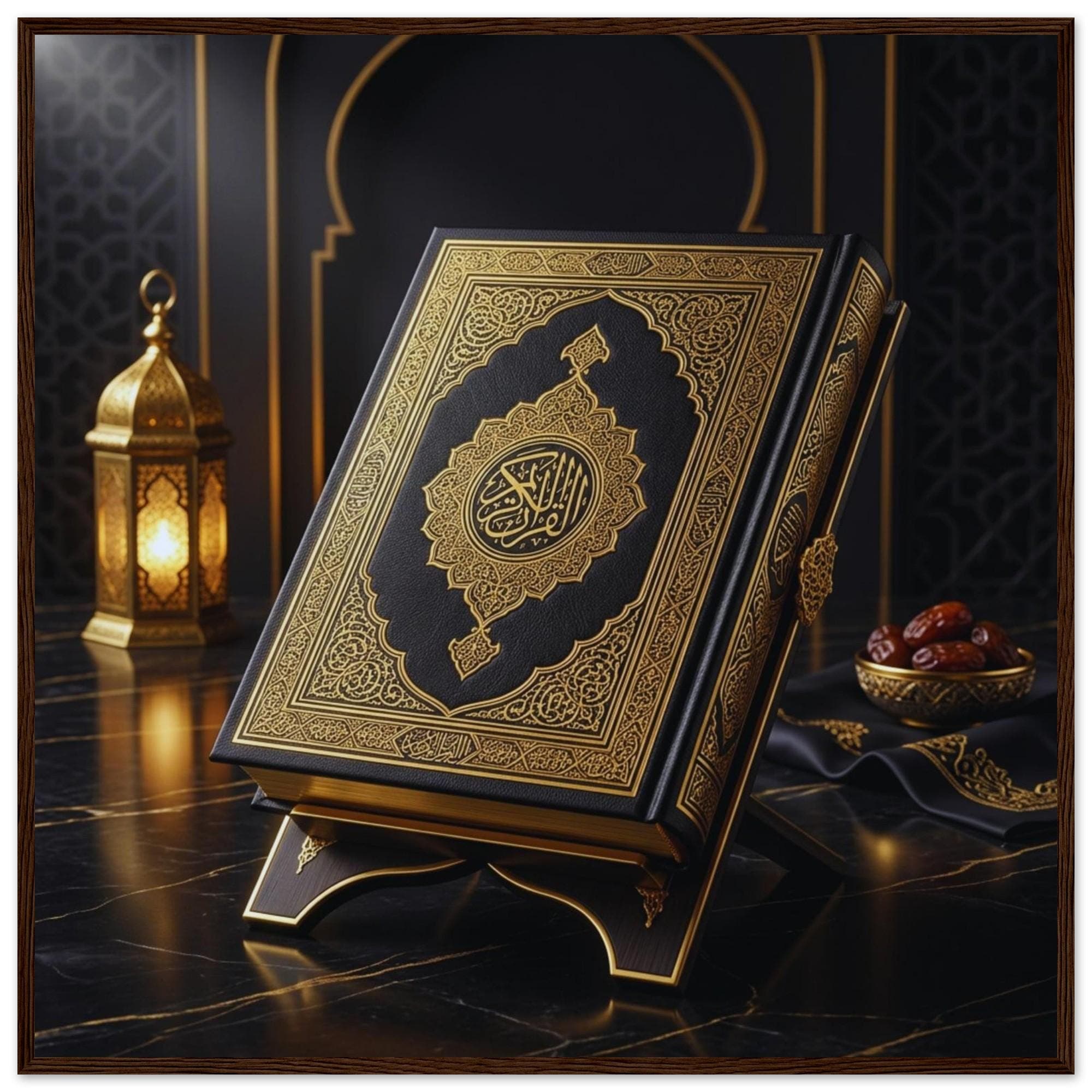 Quran  Framed Print, Islamic Decor Canvas, Ramadan Mubarak Decoration, Muslim Home Wall Art, Arabic Calligraphy Poster, Eid Gift