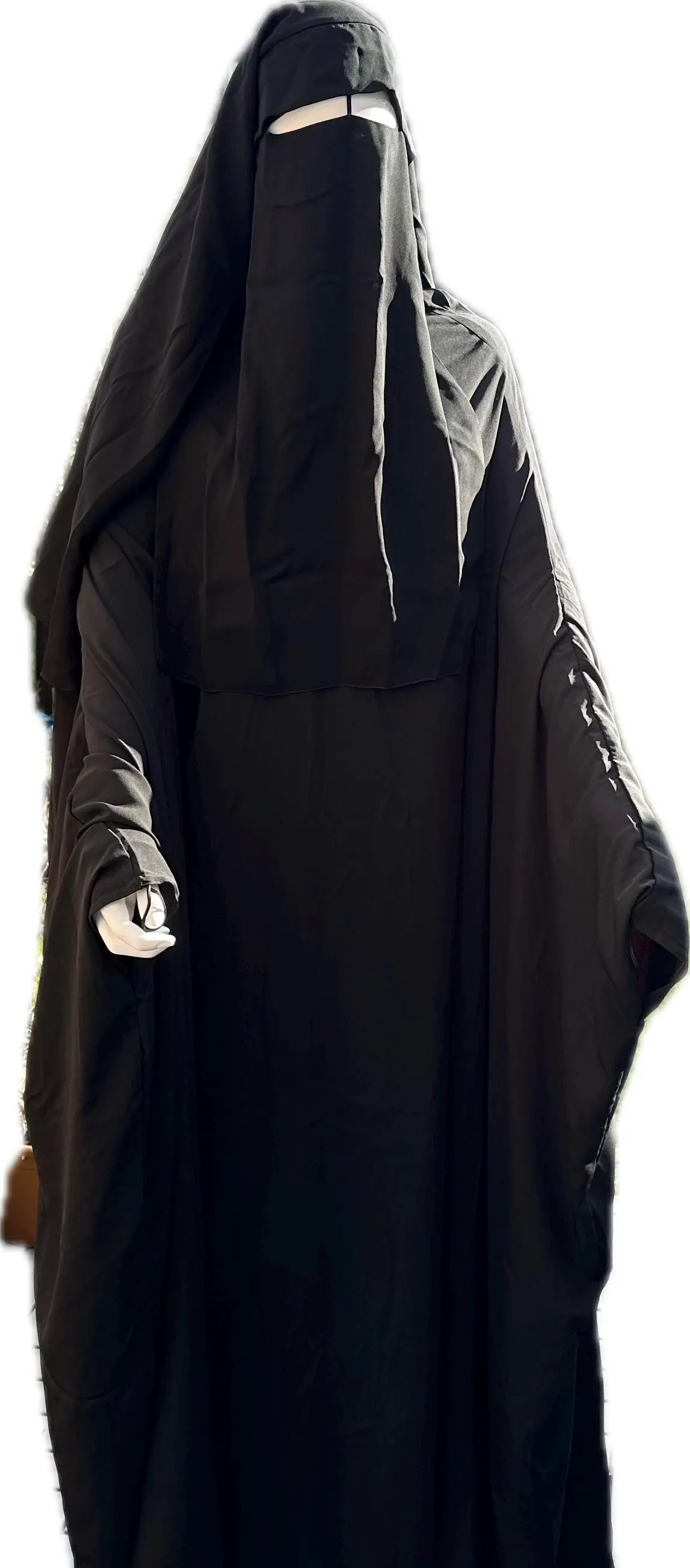 3 Layer Niqab (Casquette) 150cm, Islamic Clothing UK, Umm Hafsa