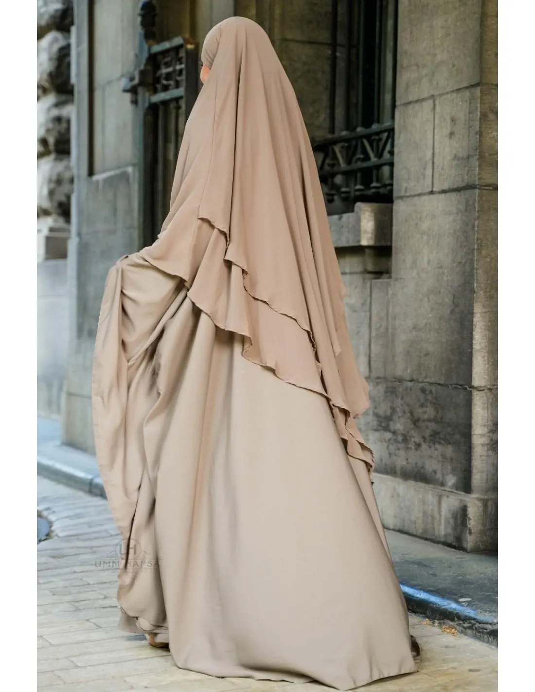 2 Layer Chiffon Khimar for Women, Hijab Islamic Clothing UK, Umm Hafsa - image 3