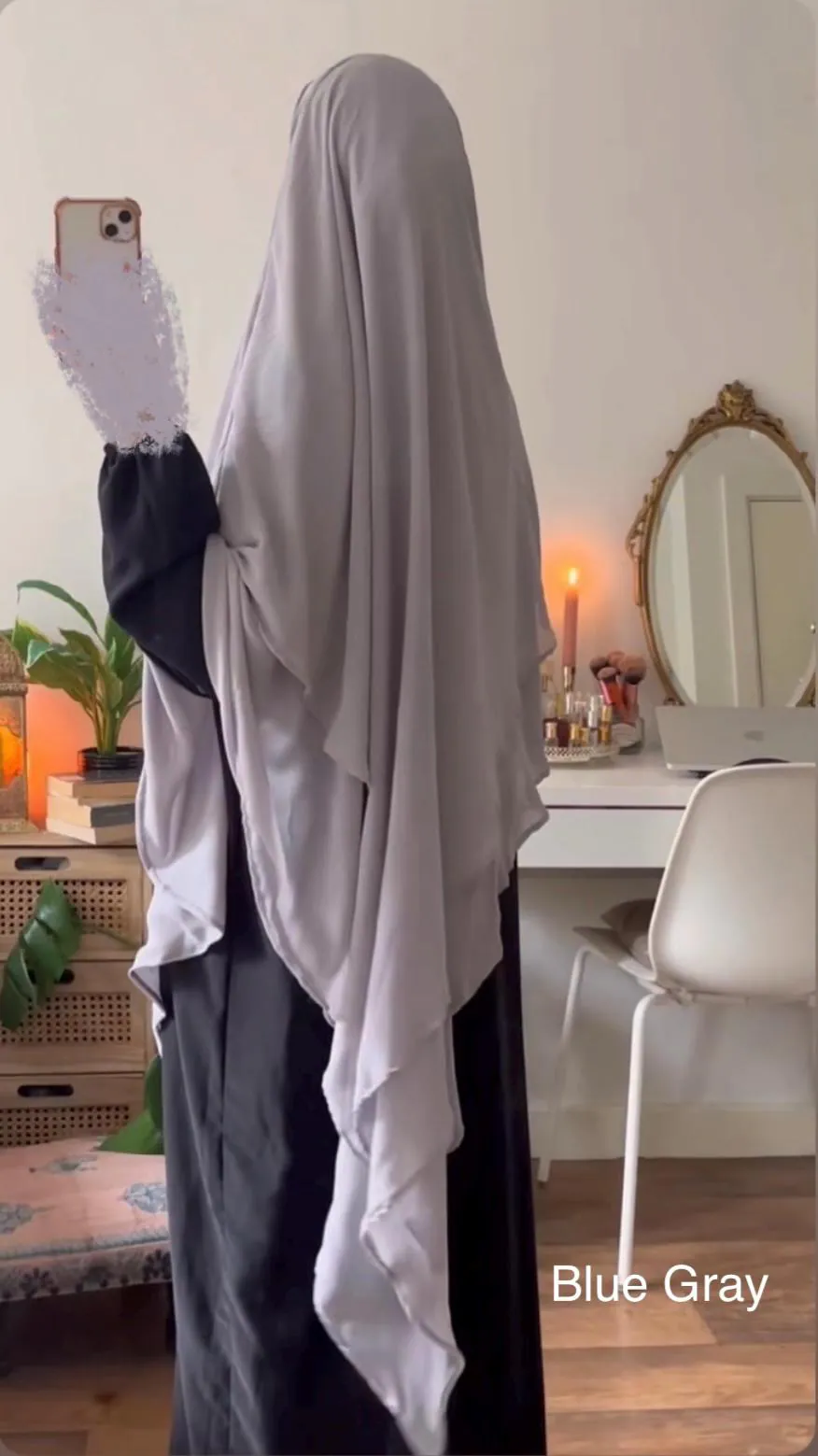 2 Layer Chiffon Khimar for Women, Hijab Islamic Clothing UK, Umm Hafsa - image 4