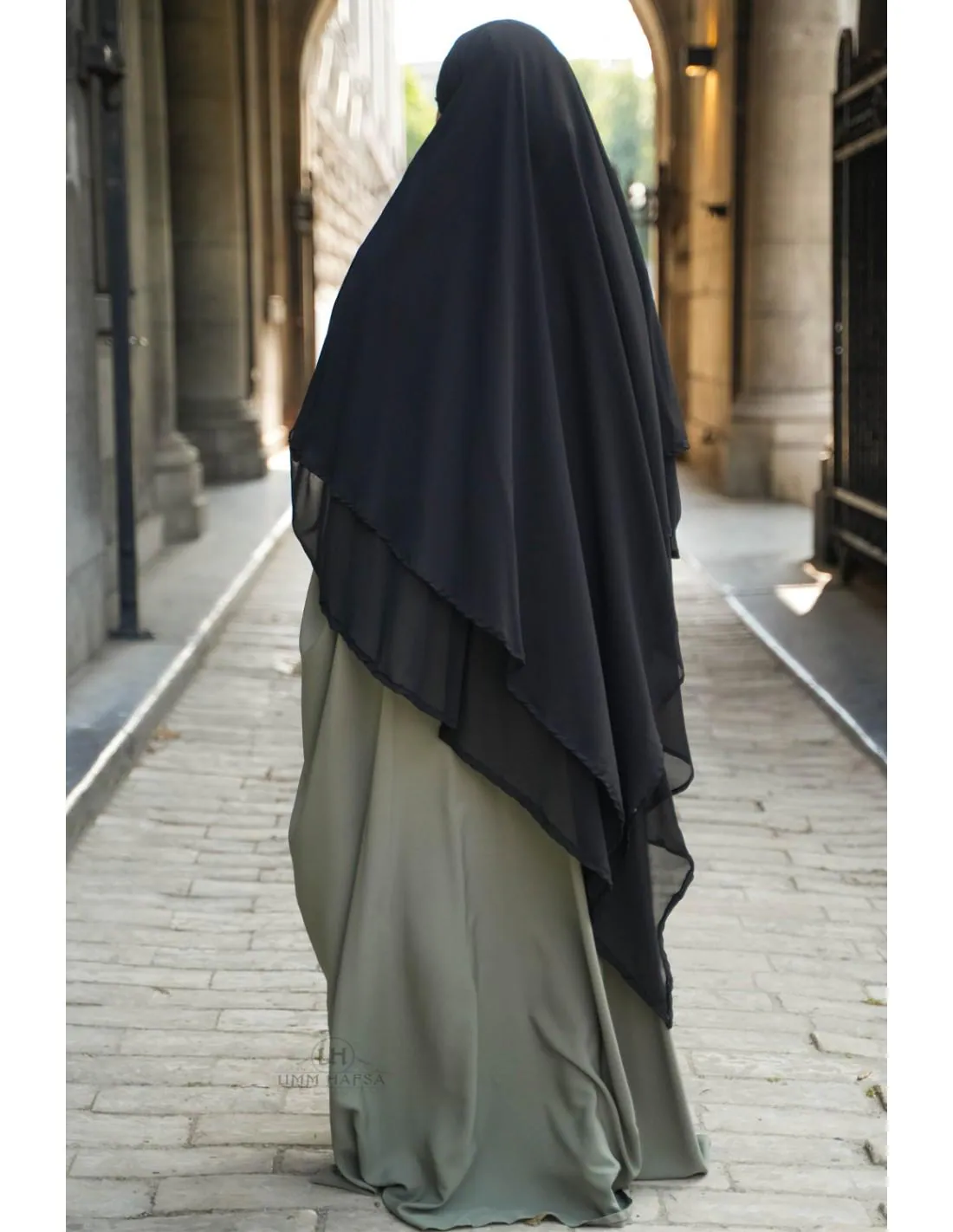 2 Layer Chiffon Khimar for Women, Hijab Islamic Clothing UK, Umm Hafsa