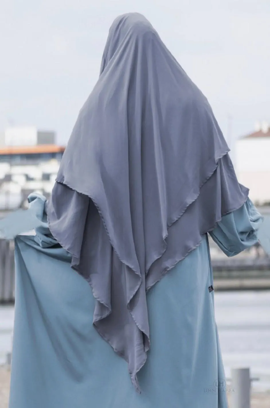 2 Layer Chiffon Khimar for Women, Hijab Islamic Clothing UK, Umm Hafsa - image 5