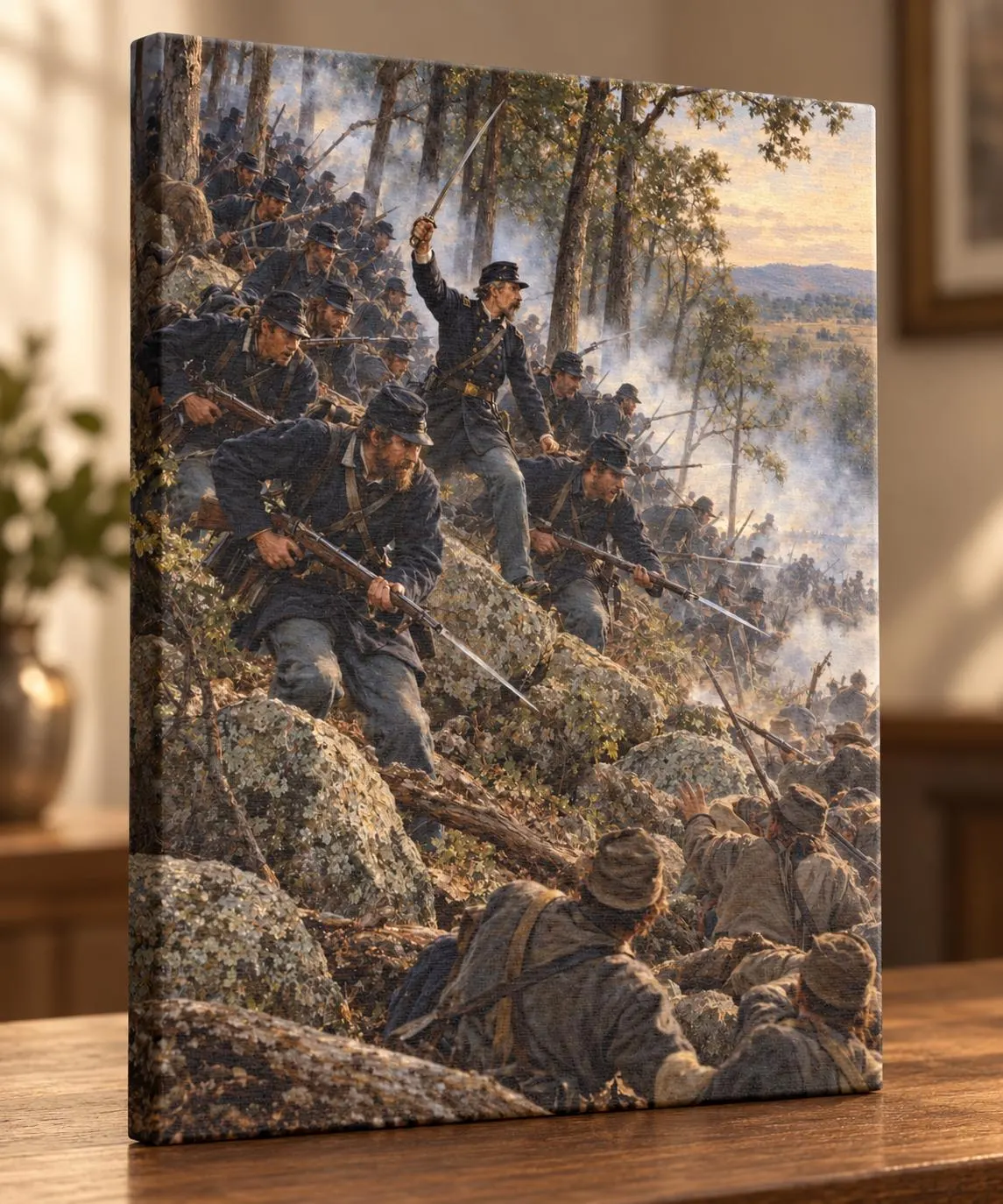 Little Round Top Canvas Wall Art, Gettysburg Civil War Print, Joshua Chamberlain 20th Maine Art, Historic Military Decor - image 5