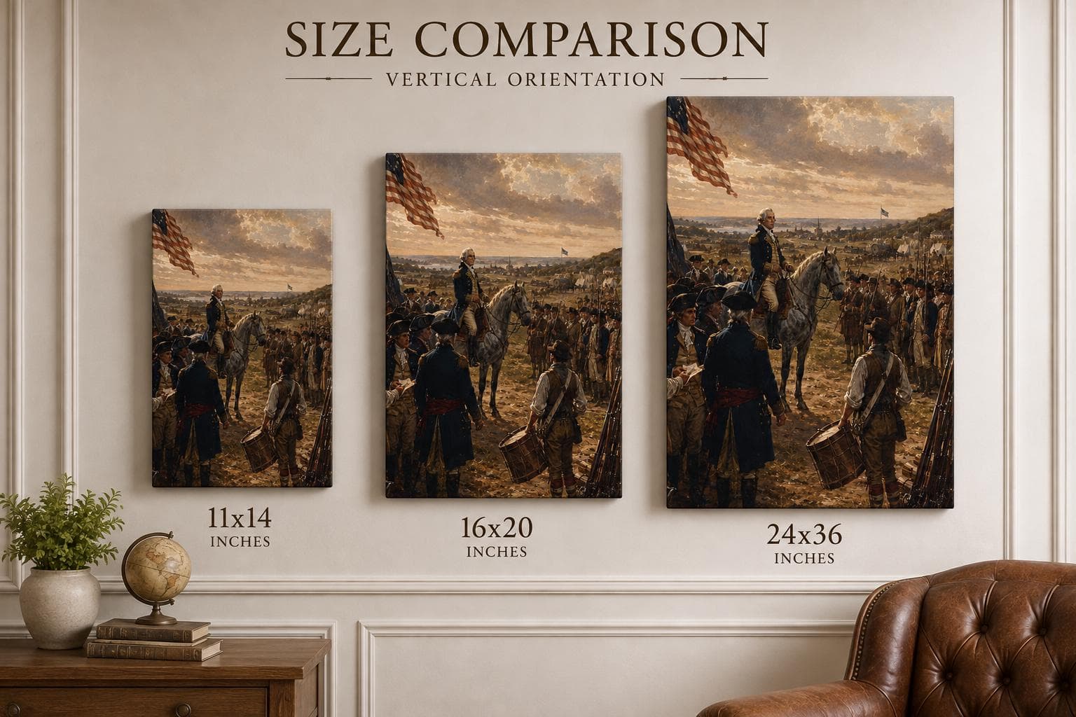 Continental Army Forms Canvas Art | Revolutionary War Decor, George Washington (1776-2026) - image 3