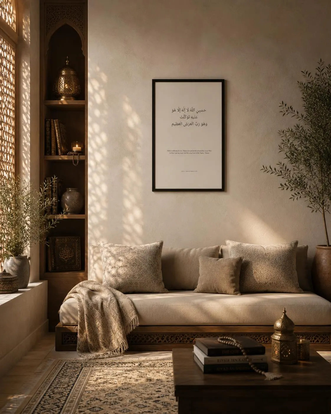 Minimalist Hasbiyallahu Wall Art | Framed Qur’anic Print | Islamic Home Decor | Arabic Calligraphy Wall Art - image 4