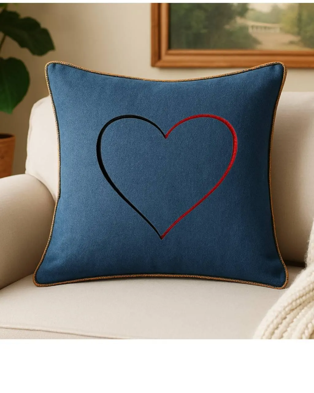Minimalist Open Heart Machine Embroidery Pattern PES JEF Satin Stitch - image 4