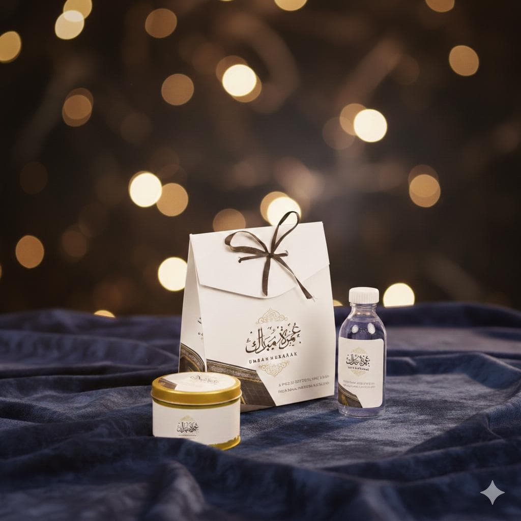 Personalized umrah Mubarak Favor Boxes(Set of 35) - image 5