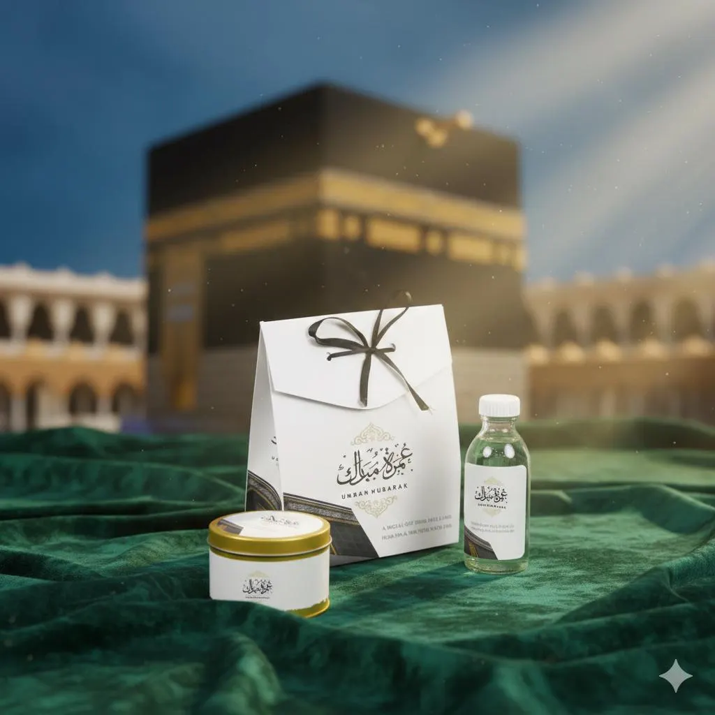 Personalized umrah Mubarak Favor Boxes(Set of 35) - image 2