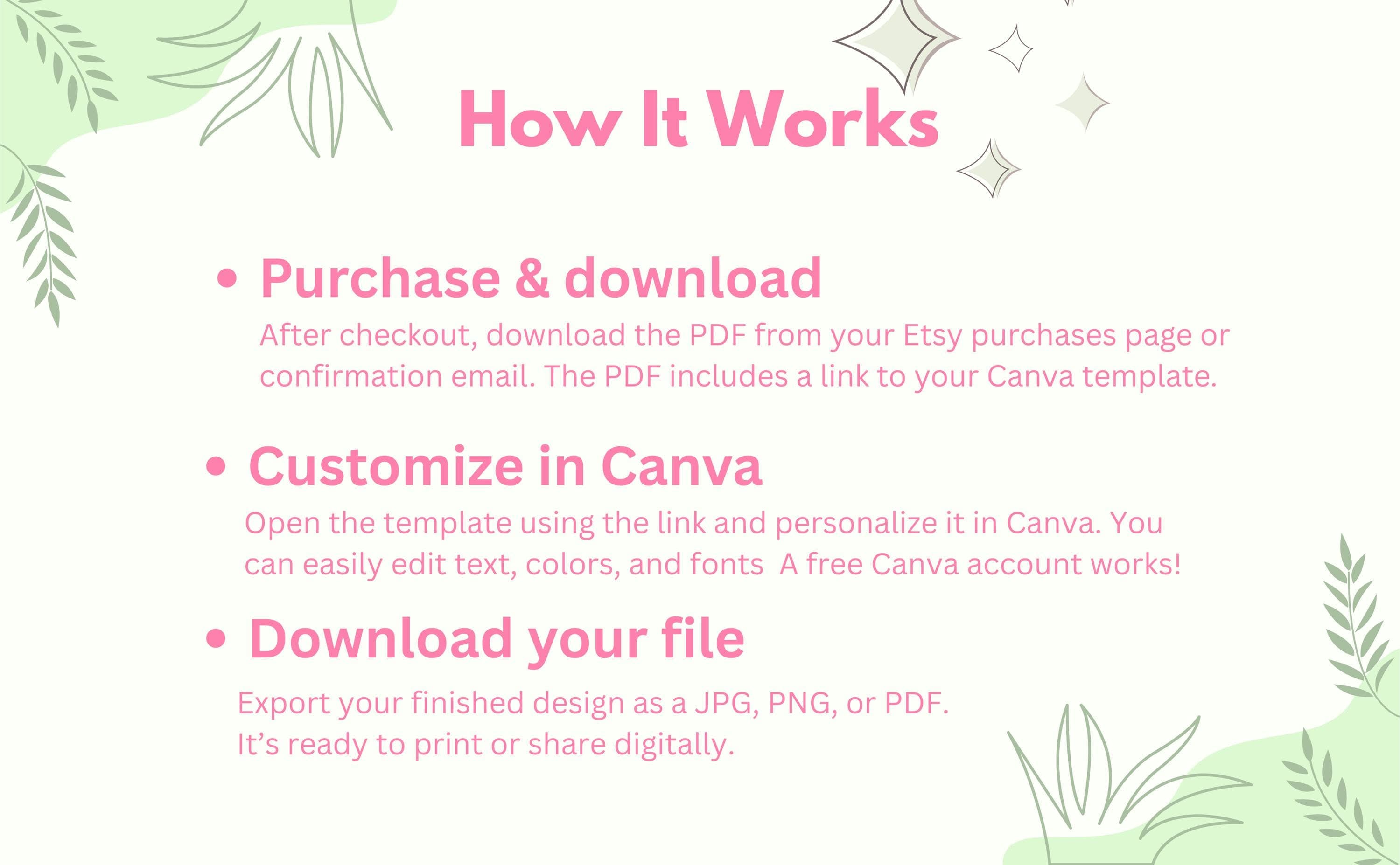 Wildflower Wedding Invitation Template, Editable Canva Invite (Digital Download) - image 5