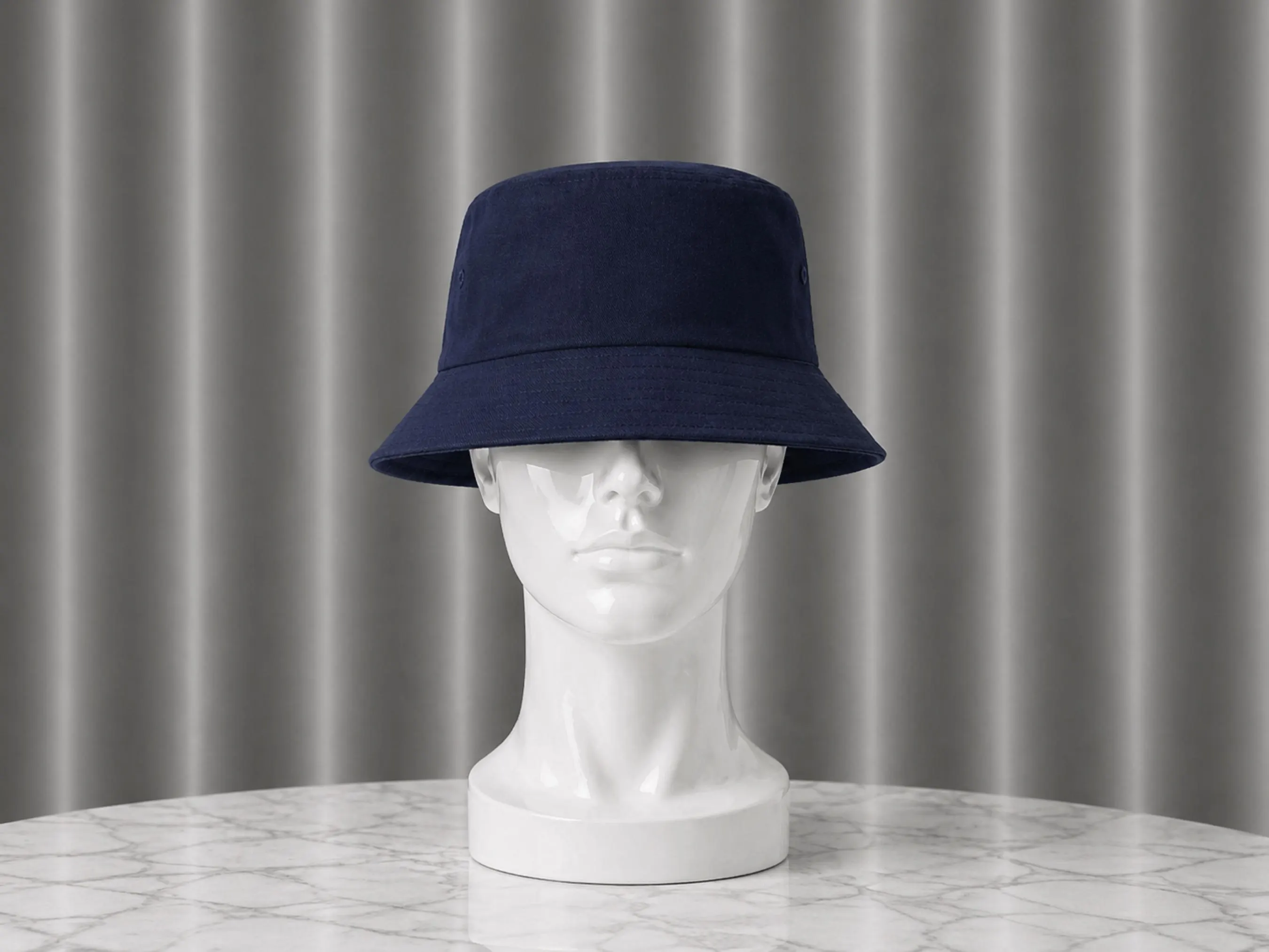 Large Cotton Bucket Hat | Adjustable Chin Strap, Summer Outdoor Wear, Big Head Fit Style - image 2