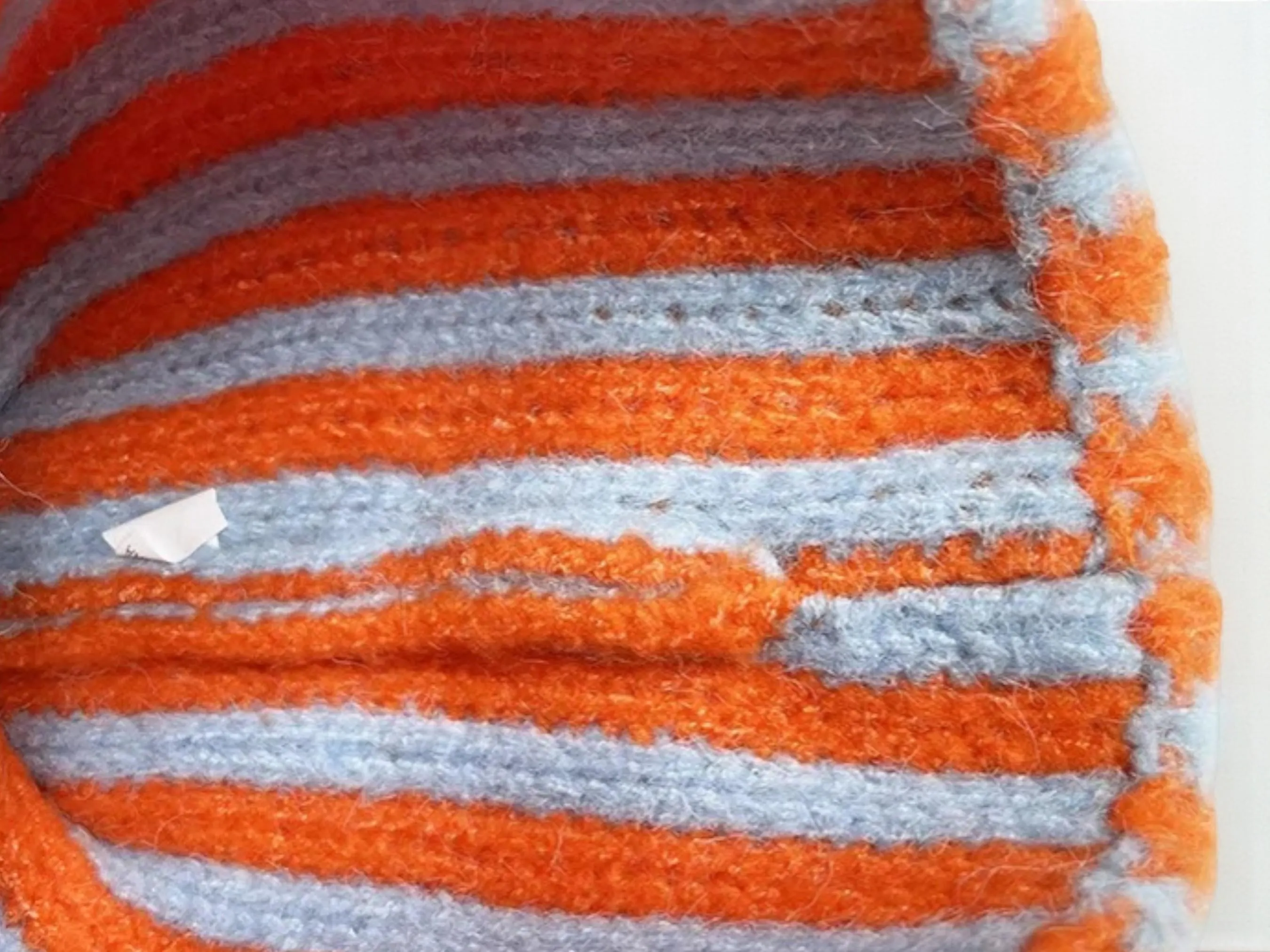 Handmade Striped Crochet Beanie | Two-Tone Winter Hat - image 4