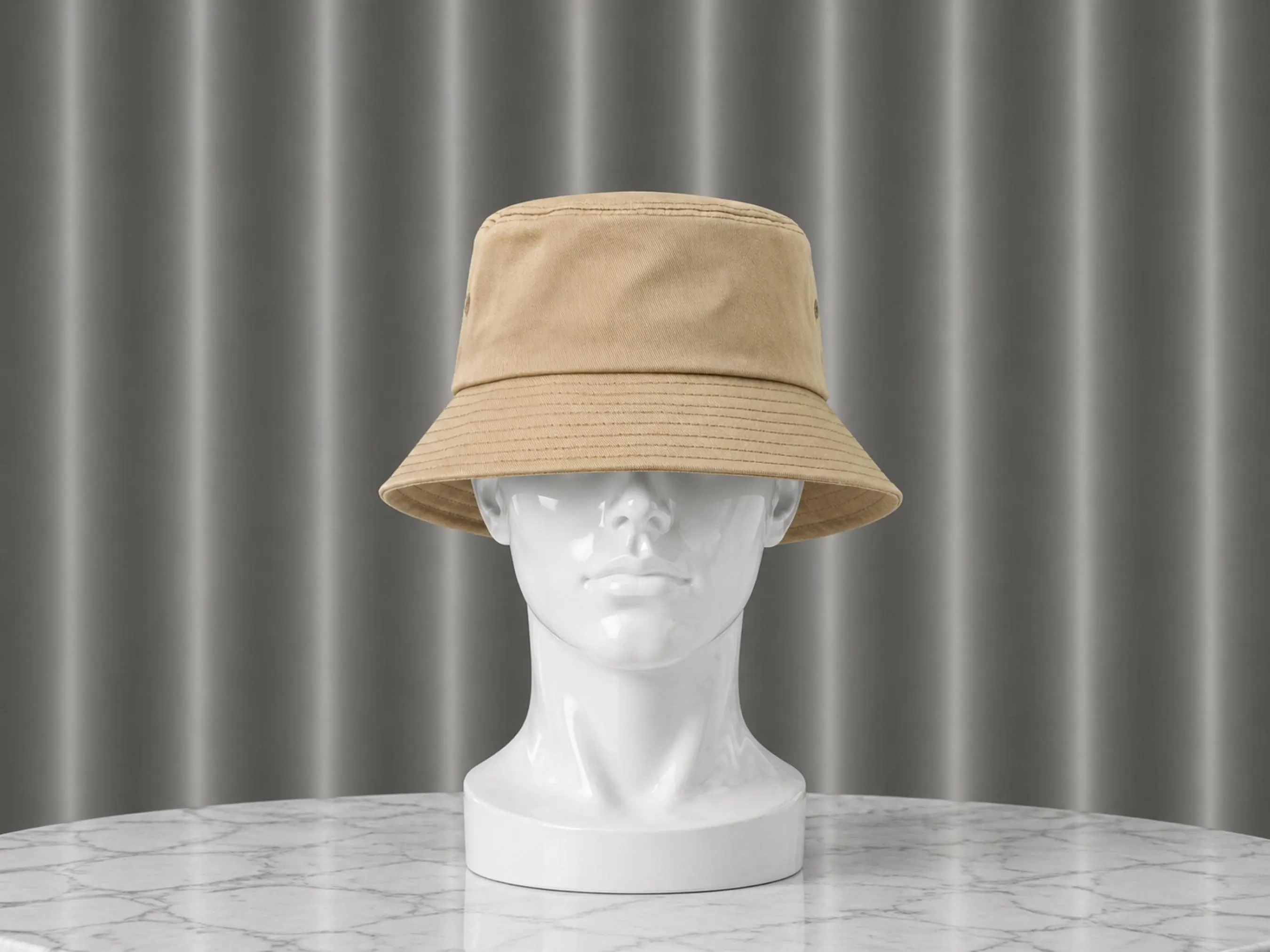 Large Cotton Bucket Hat | Adjustable Chin Strap, Summer Outdoor Wear, Big Head Fit Style - image 4
