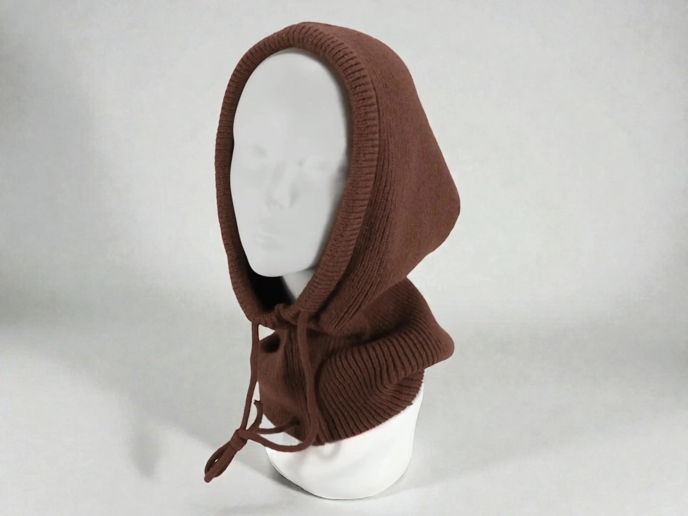 Unisex Knitted Hooded Scarf | Warm Ear Protection Beanie, Neck Wrap Accessory - image 4