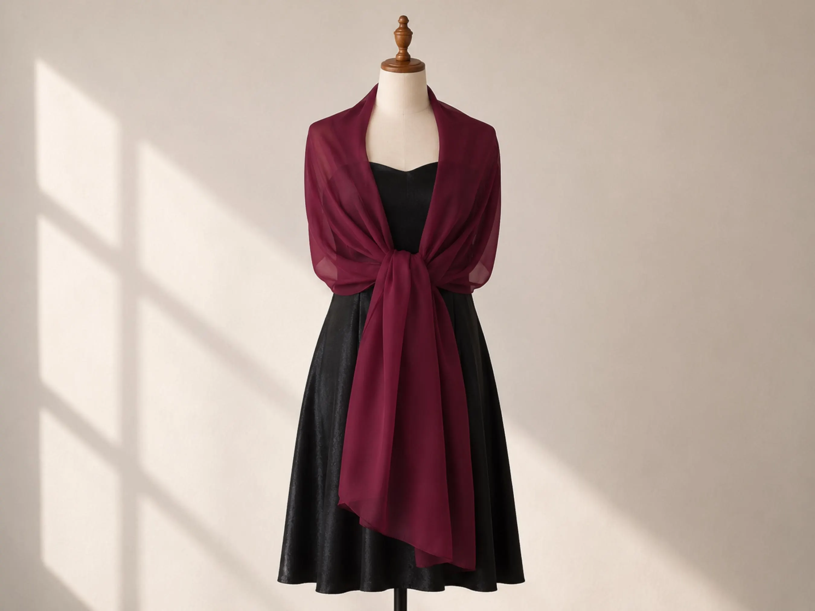 Chiffon Evening Shawl Wrap: Lightweight, Soft, Elegant Formal Cover Up - image 3