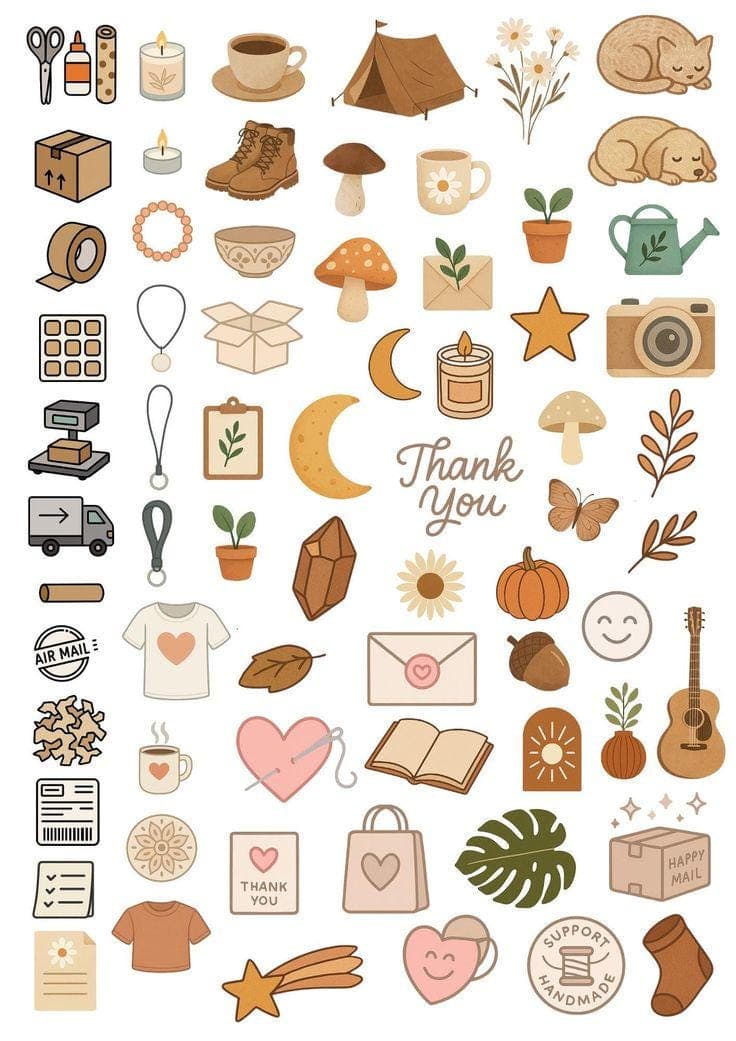 Brown Minimalist Wall Art | Cozy Printable Home Decor | Little Things That Feel Like Home - image 4
