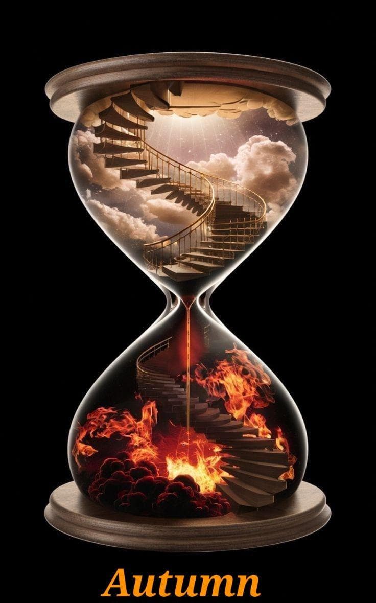 Time and Life Cycle Concept Art – Youth, Aging & Hope in an Hourglass - image 4