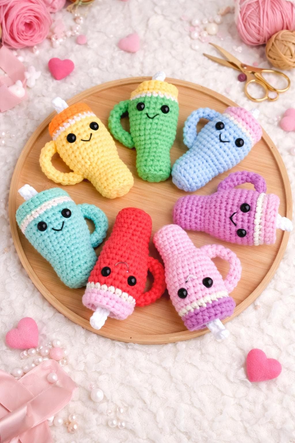 Valentine Amigurumi Drink Plush Pattern | Crochet Cup Toy PDF (Beginner Friendly) - image 5