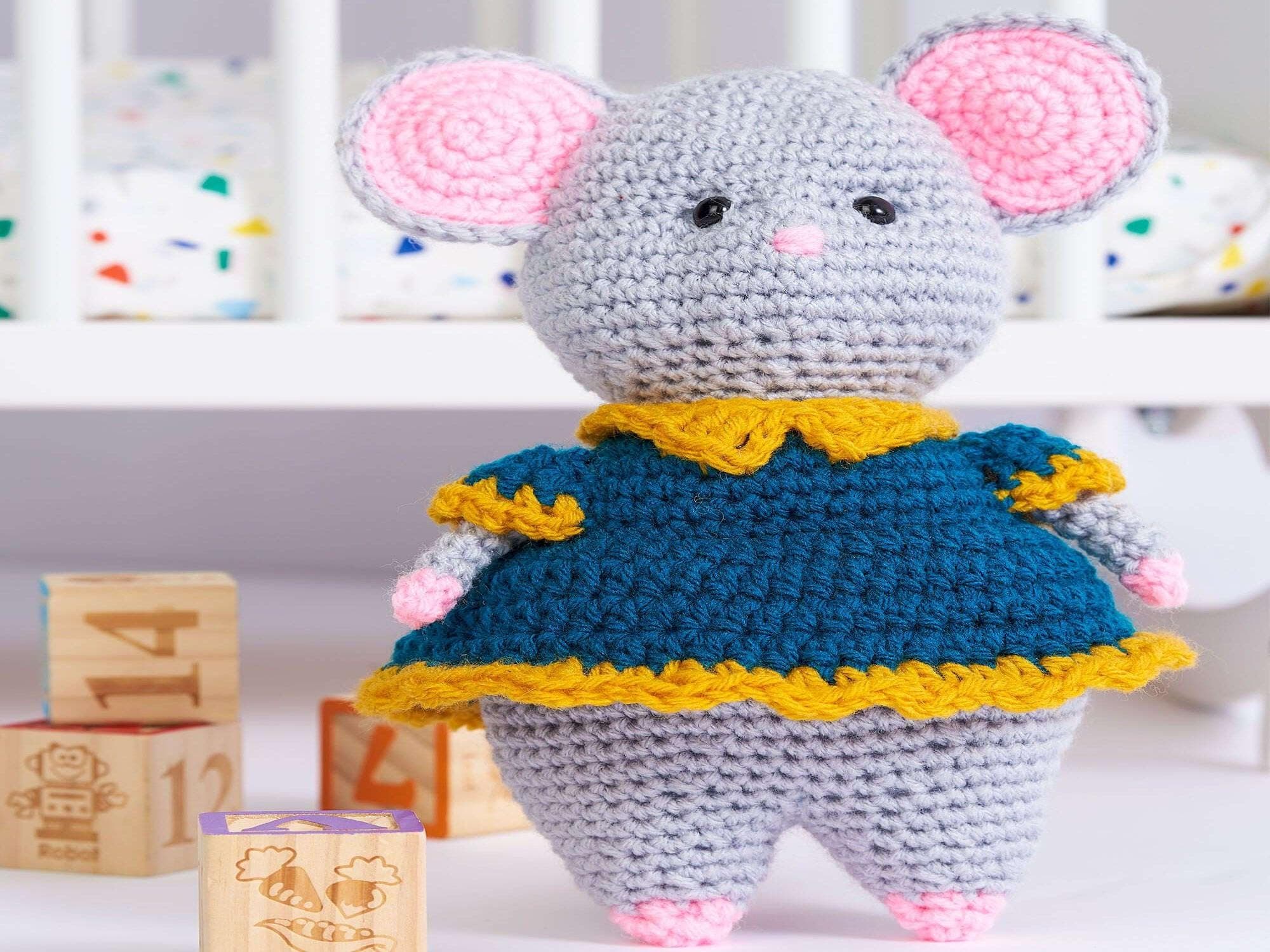 Milly Mouse Crochet Pattern | Amigurumi Doll with Dress (PDF Download)