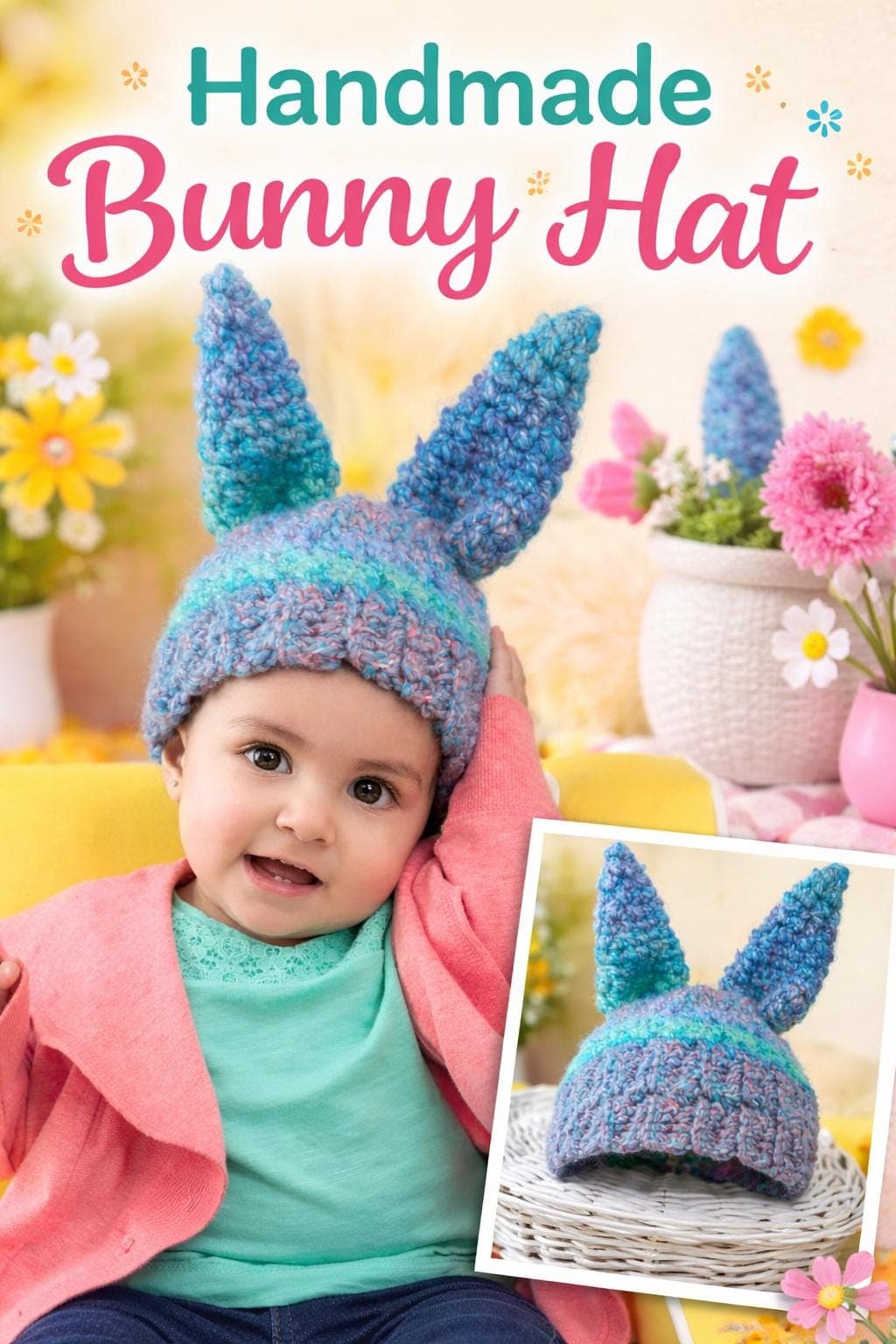 Crochet Fluffy Bunny Hat Pattern | Beginner Baby Beanie (PDF Pattern) - image 5