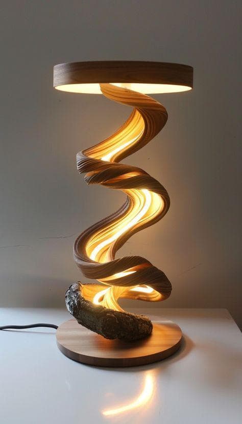 Illuminated Sculpture Lamp DIY Guide | Organic Metal Light Decor (Digital Download) - image 5