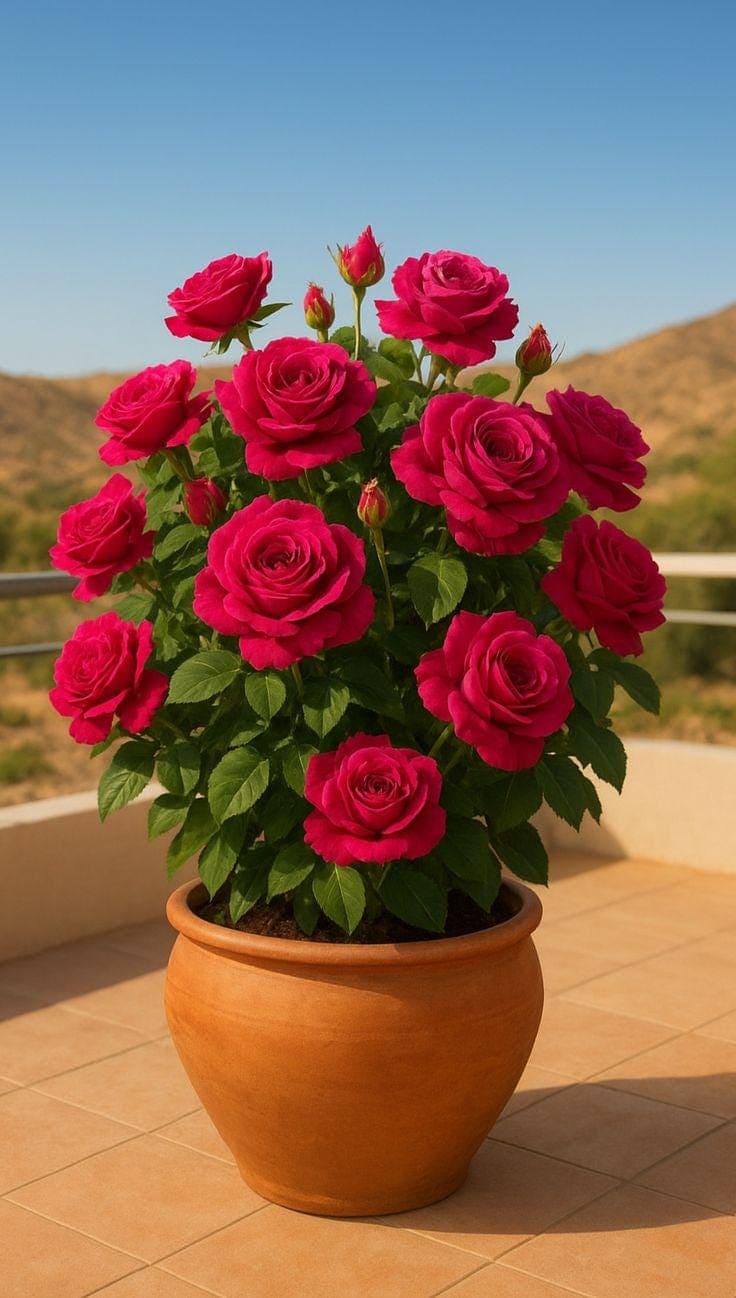 Red and Pink Roses Garden | Romantic Floral Nature Background - image 5
