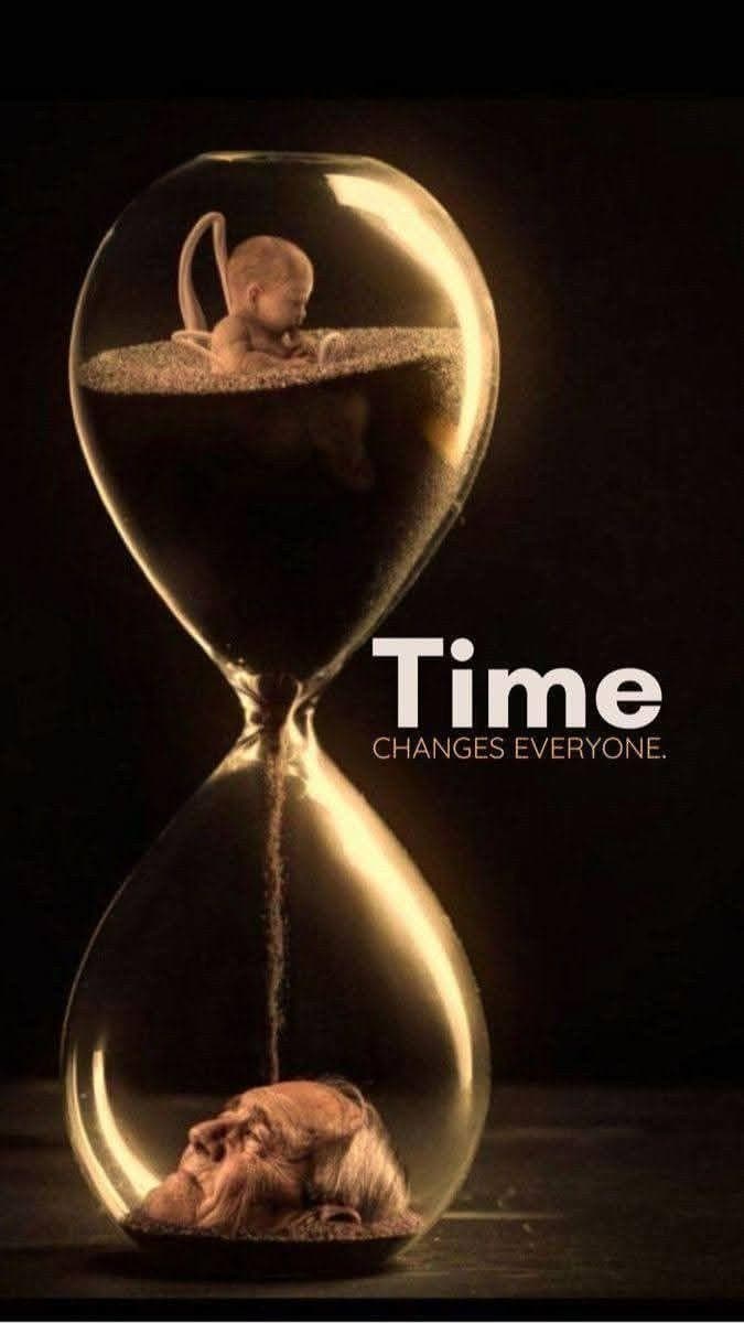 Time and Life Cycle Concept Art – Youth, Aging & Hope in an Hourglass
