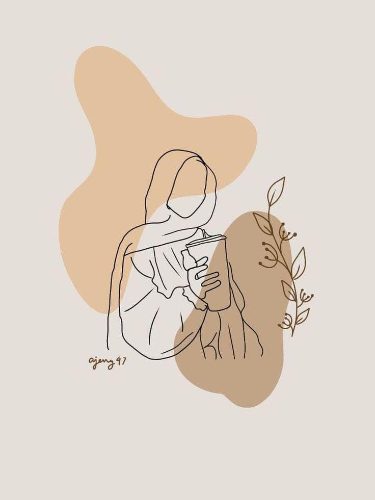 Minimalist Woman Line Art Print | Boho Botanical Face (Digital Download) - image 4