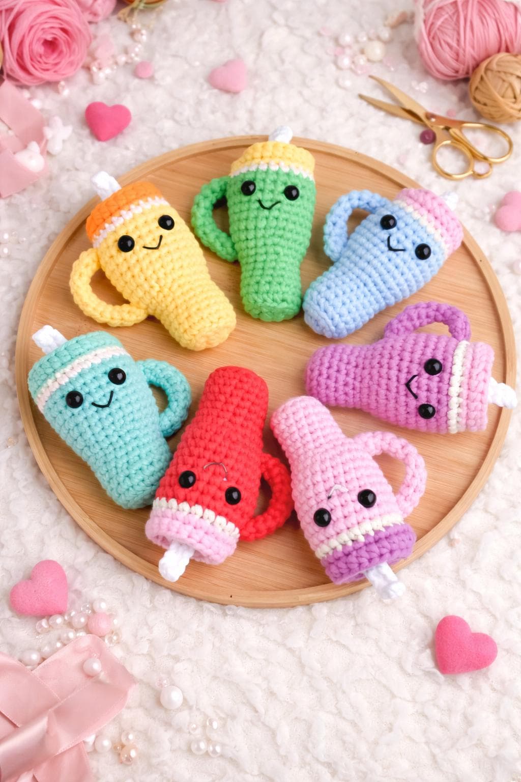 Valentine Amigurumi Drink Plush Pattern | Crochet Cup Toy PDF (Beginner Friendly) - image 4