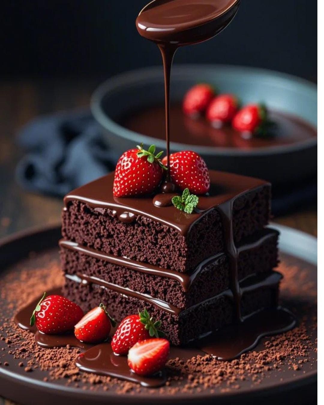 Decadent Triple Chocolate Brownies