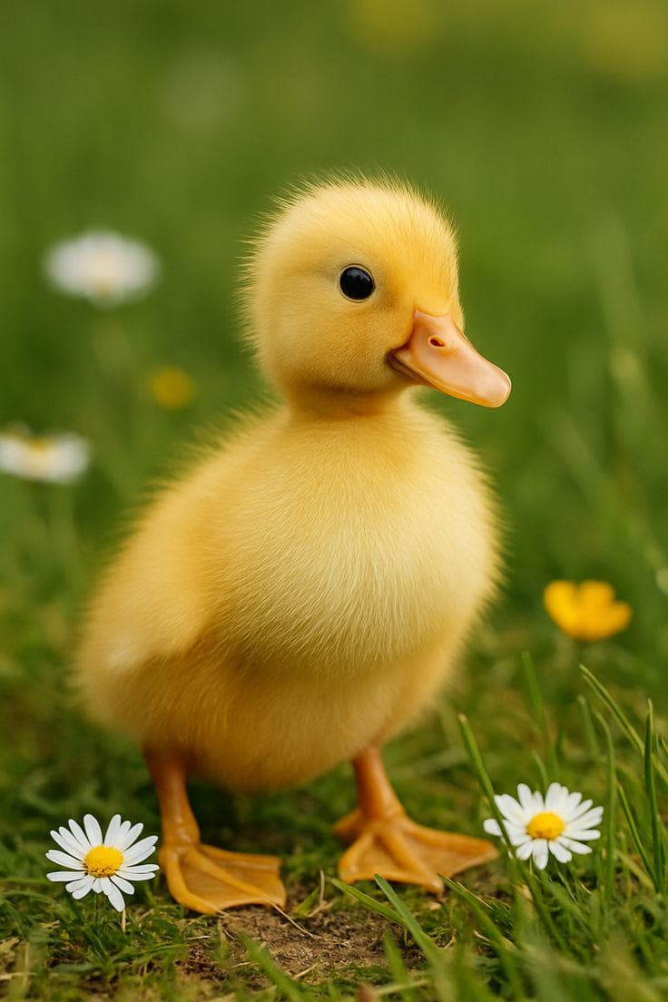 Cute Duck Art Print | Aesthetic Duck Illustration | Nursery Wall Decor | Animal Artwork | Gift for Duck Lovers - image 3
