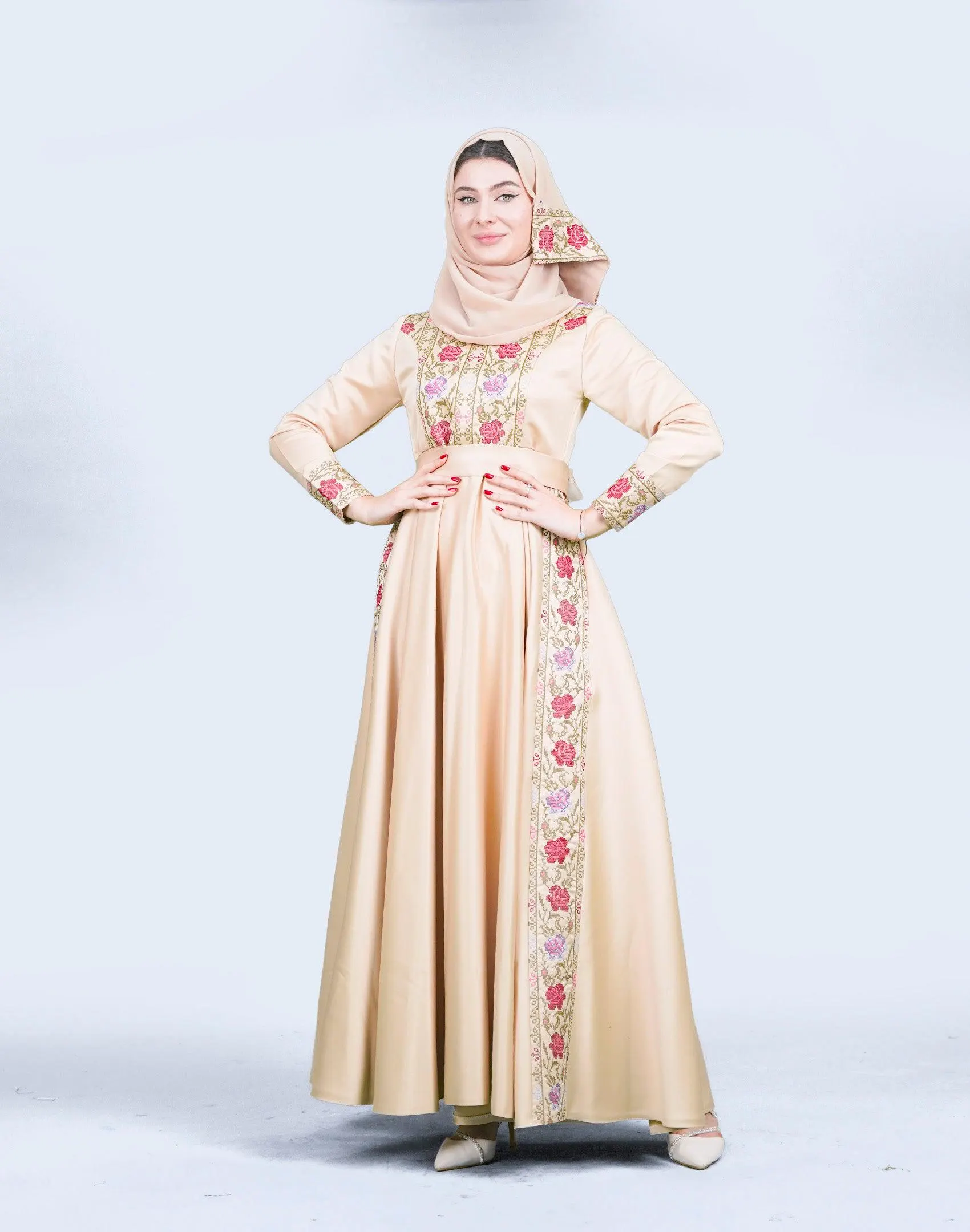 Luxe Cultural Embroidered Dress with Full Detailing + Complimentary Headband (Signature Edition) #26 - image 4