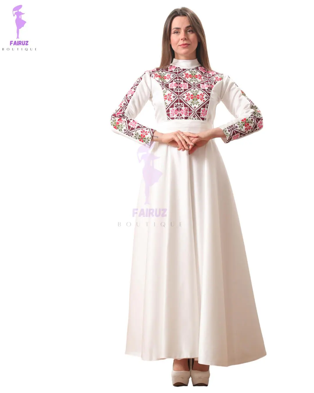 Traditional Palestinian Embroidered Dress for Special Events #11 - image 2