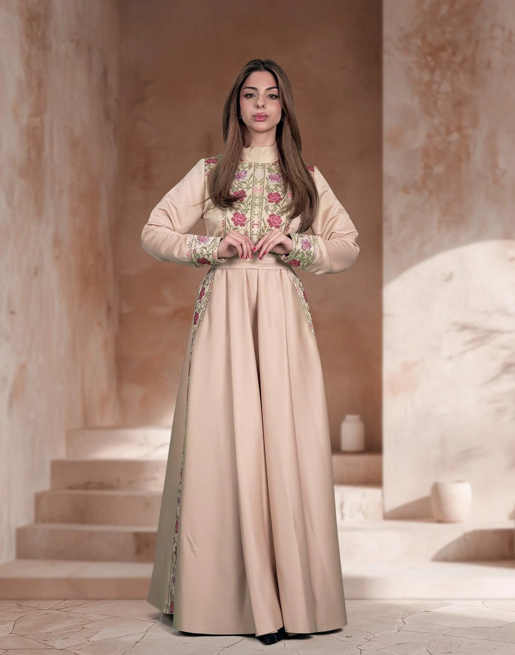 Luxe Cultural Embroidered Dress with Full Detailing + Complimentary Headband (Signature Edition) #26 - image 2