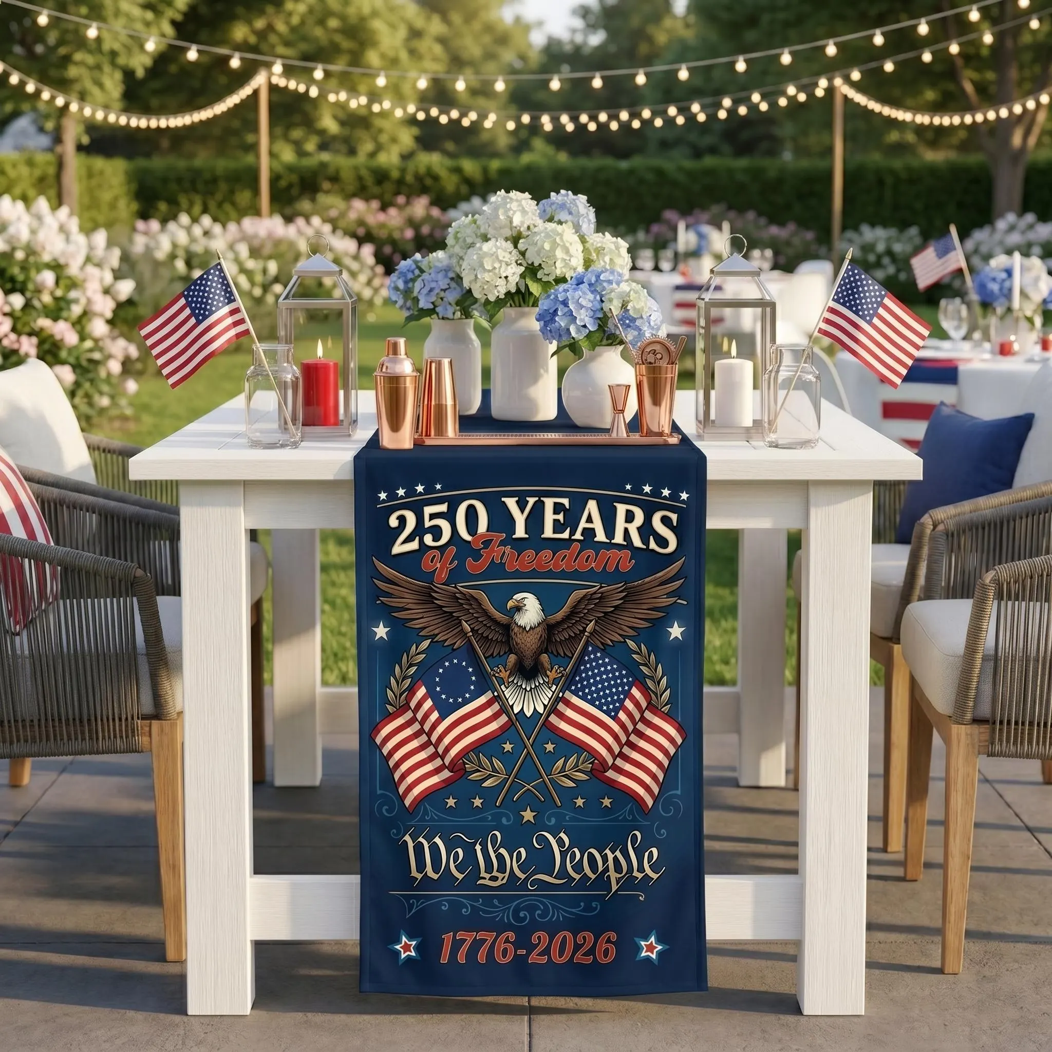 250th Anniversary bar sign, Patriotic Fence, We The People Banner, 1776 2026 bar sign, American bar sign, Semiquincentennial bar sign Decor - image 4
