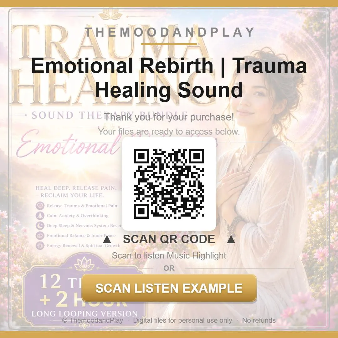 Trauma Healing Sound Therapy Bundle | Emotional Rebirth Deep Sleep Nervous System Reset | Solfeggio 528Hz 963Hz Rain Audio Commercial Use