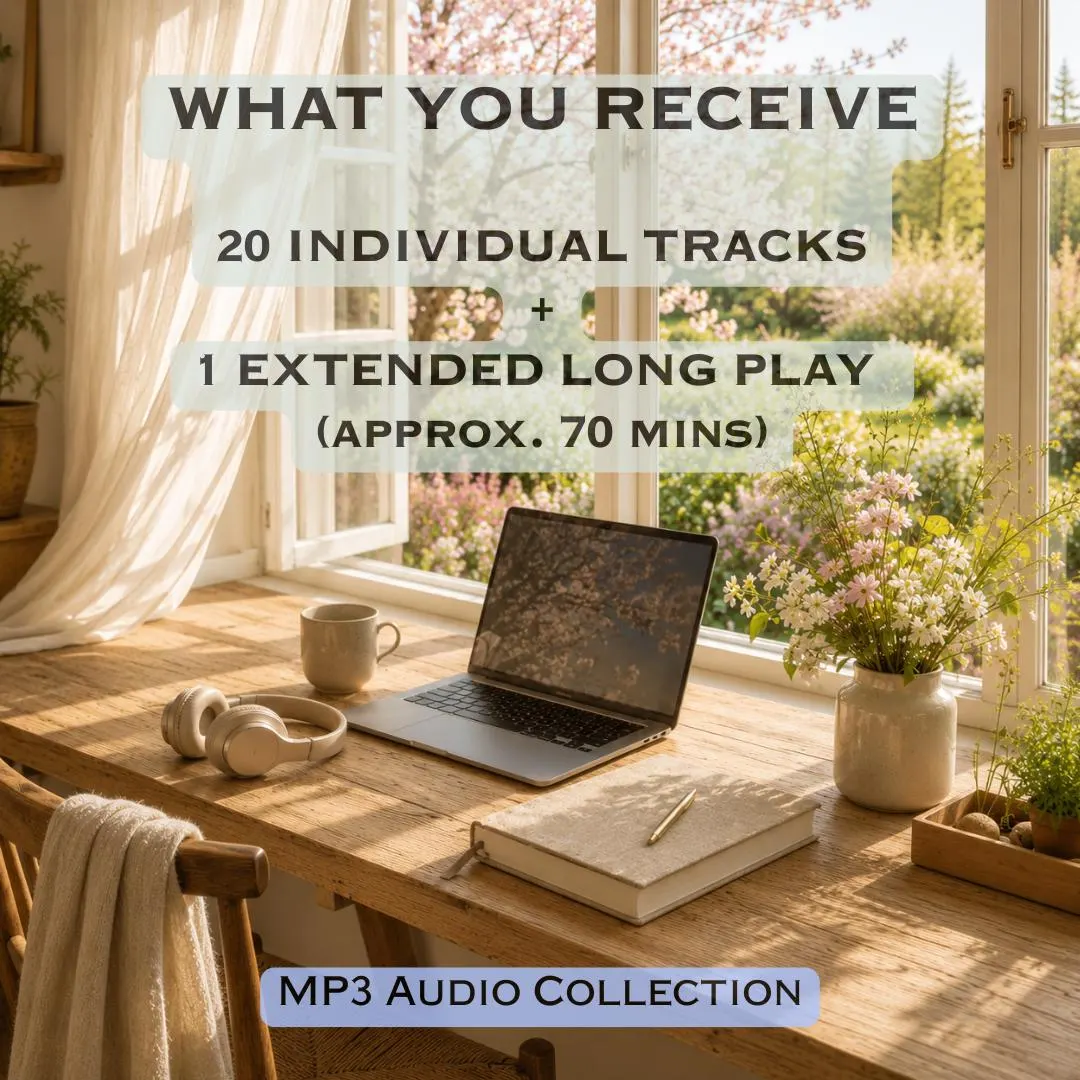 Slow Living Spring Garden Music | Cozy Spring Instrumental Collection | 20 MP3 Tracks + 70 Min Long Play | Reading & Relaxation Music - image 3