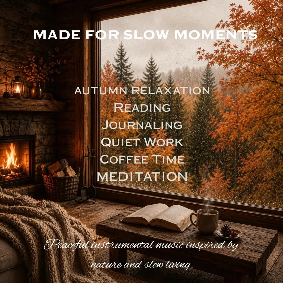 Slow Living Autumn Cabin Music | Cozy Autumn Instrumental Collection | 20 MP3 Tracks + 73 Min Long Play | Reading & Relaxation Music - image 5