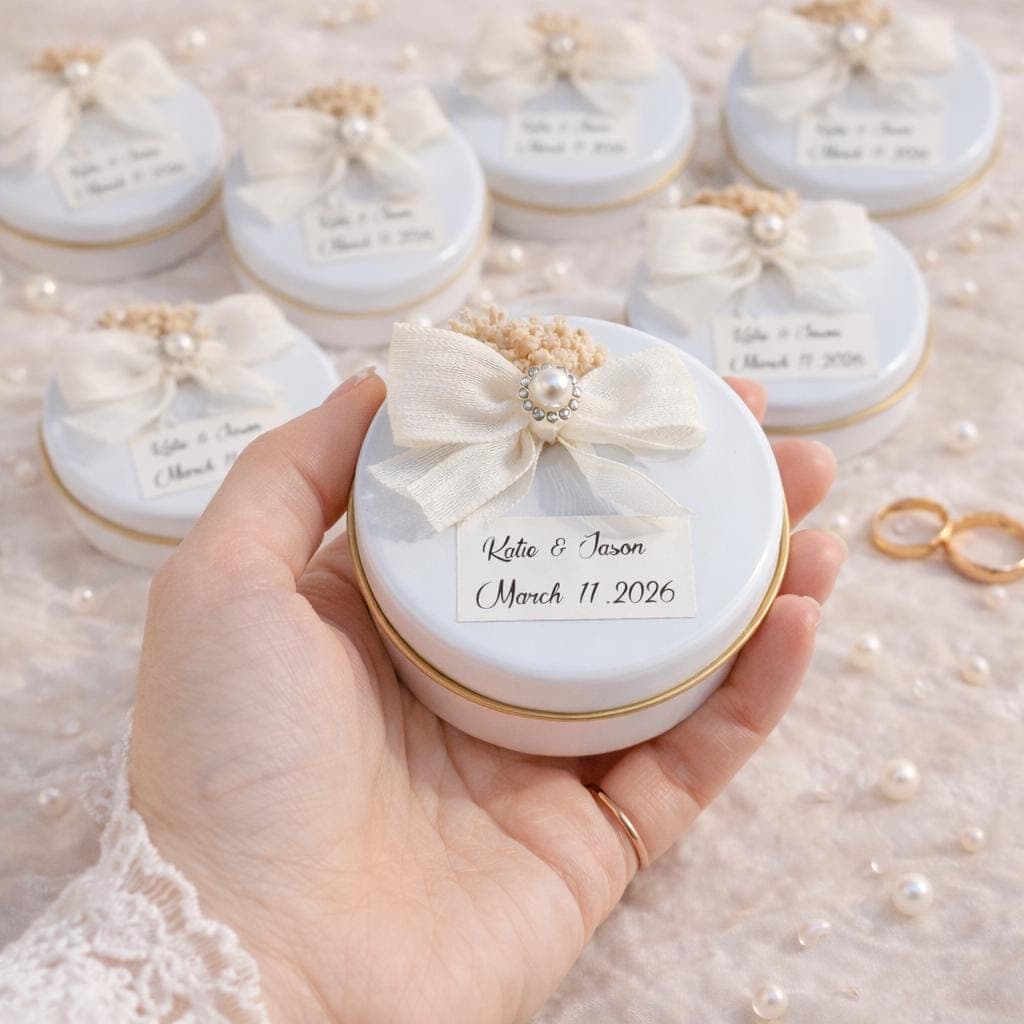 Personalized Candle Wedding Favor, Elegant Guest Gift - image 4