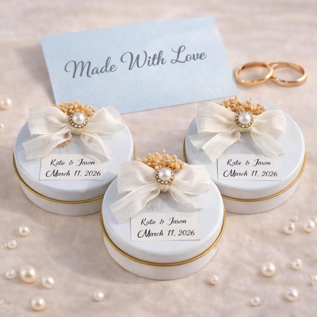 Personalized Candle Wedding Favor, Elegant Guest Gift - image 3