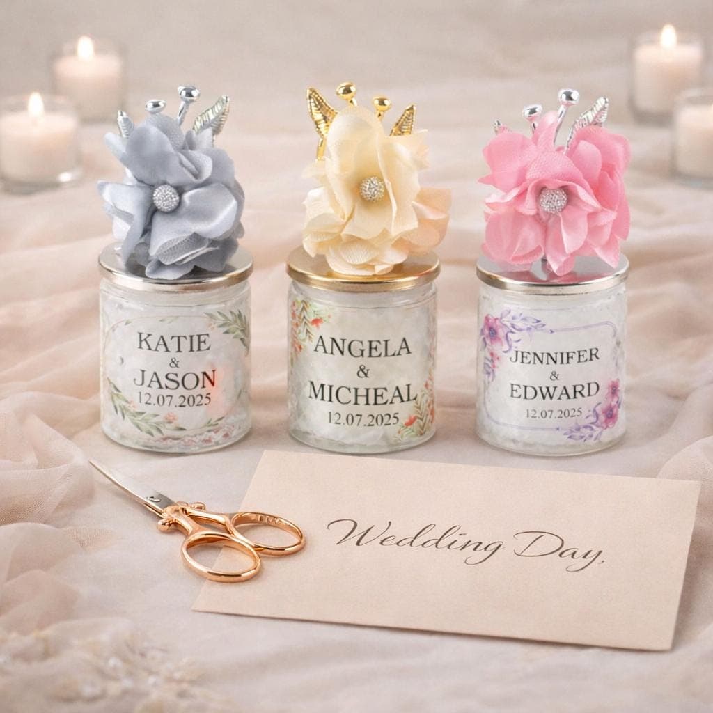 Custom Candle Favors, Personalized Wedding Keepsake Gift - image 3