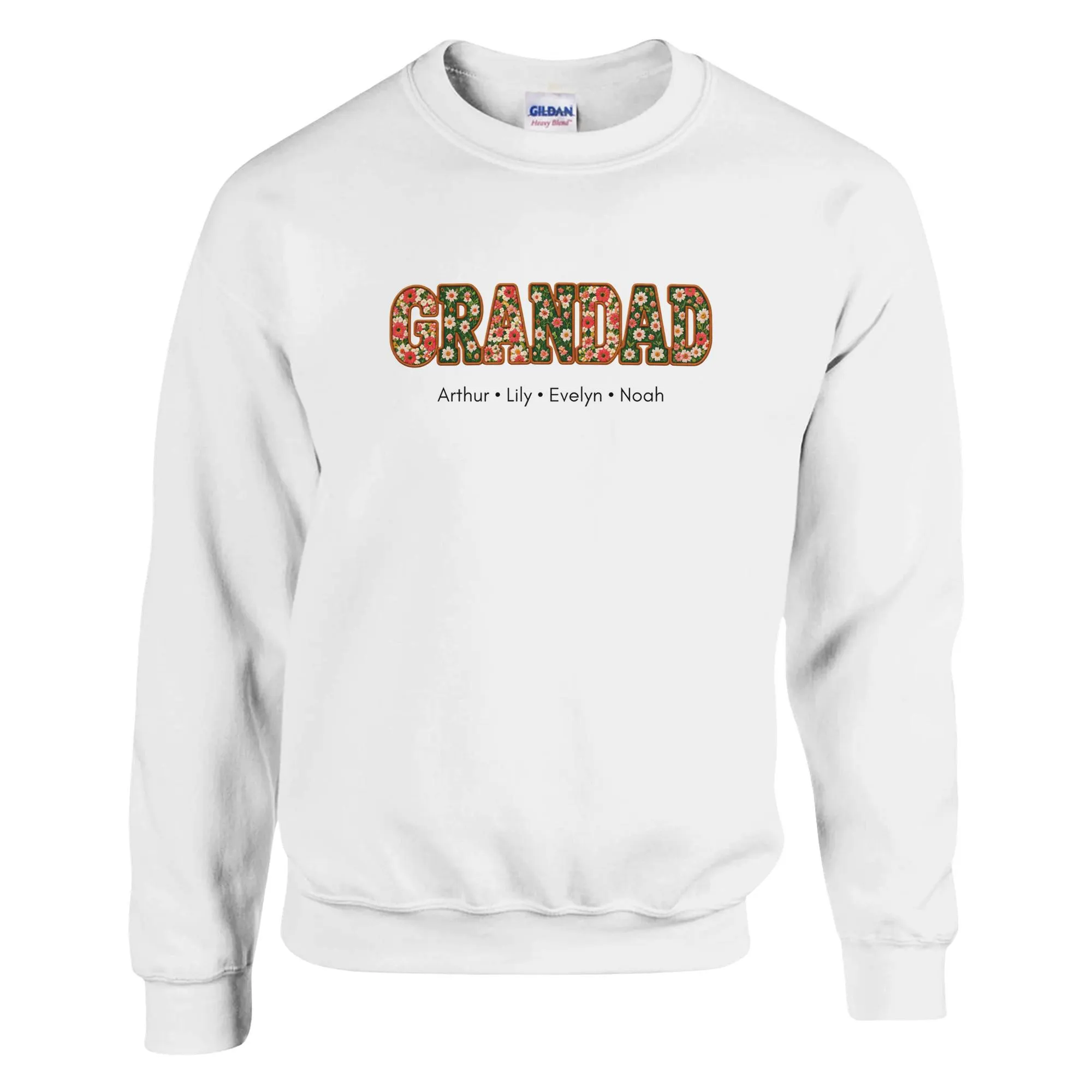 Personalized Floral Grandad Sweatshirt, Custom Grandkids Names, Gift for Grandpa - image 5