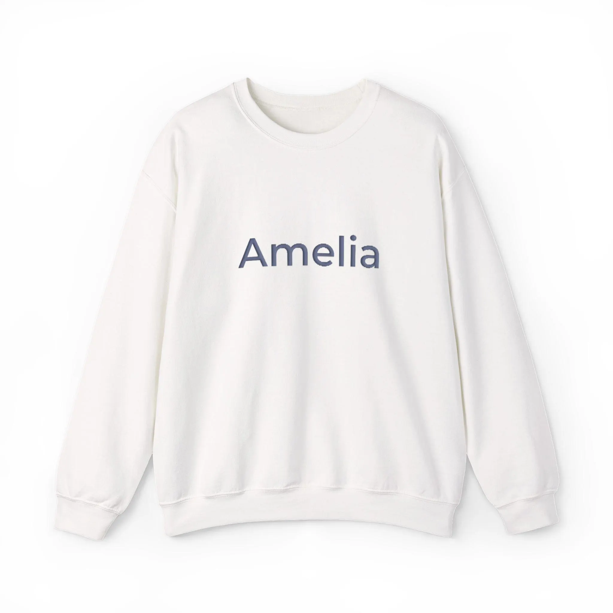 Personalized Puff Print Name Sweatshirt, Embossed Raised Text Crewneck (Made to Order) - image 3
